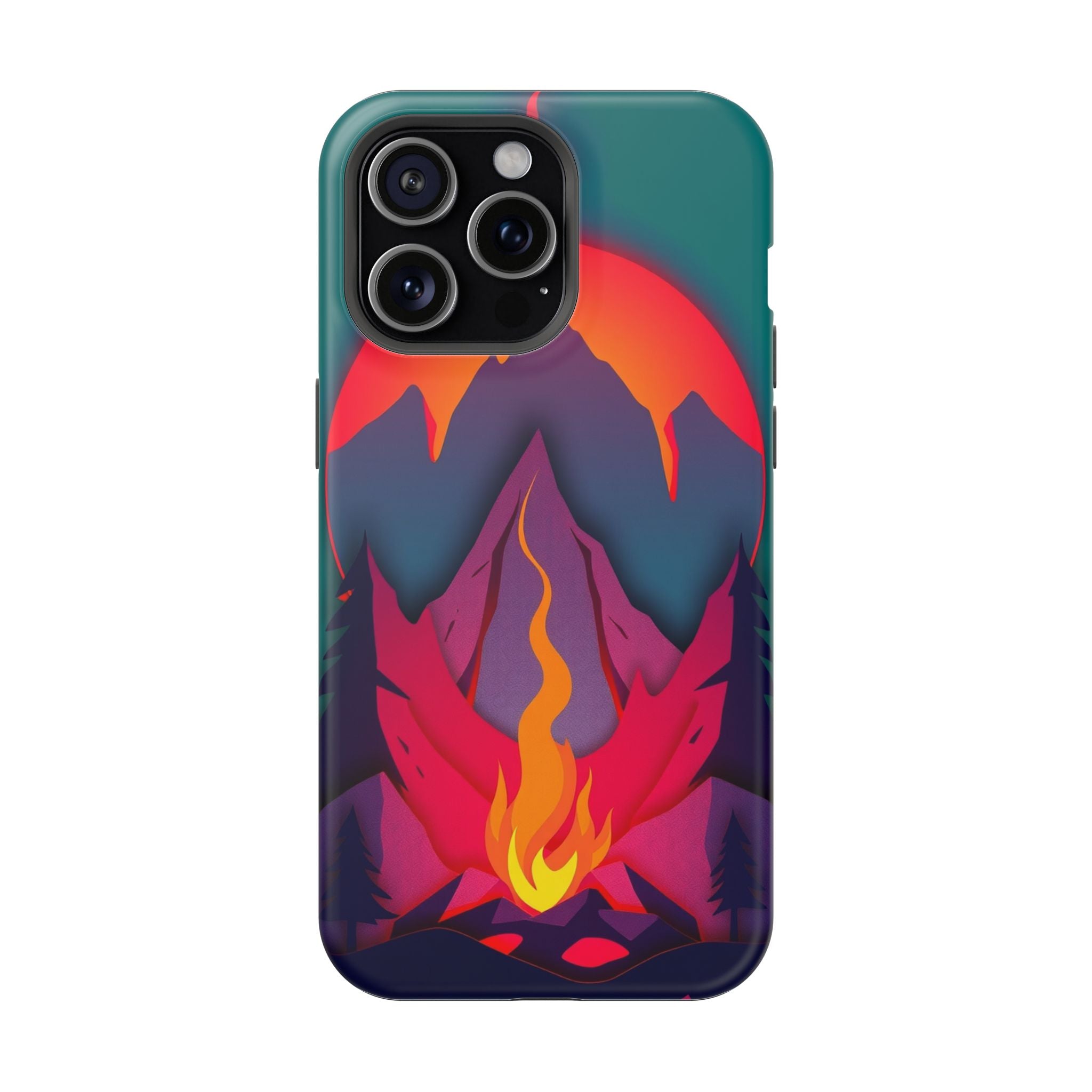 iPhone Cyan And Magenta Wildfire Glow Slim Everyday iPhone 12 Designer · iPhone