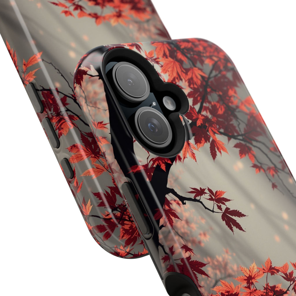 iPhone Charcoal And Copper Autumn Maple Slim Everyday iPhone 17 · iPhone Case