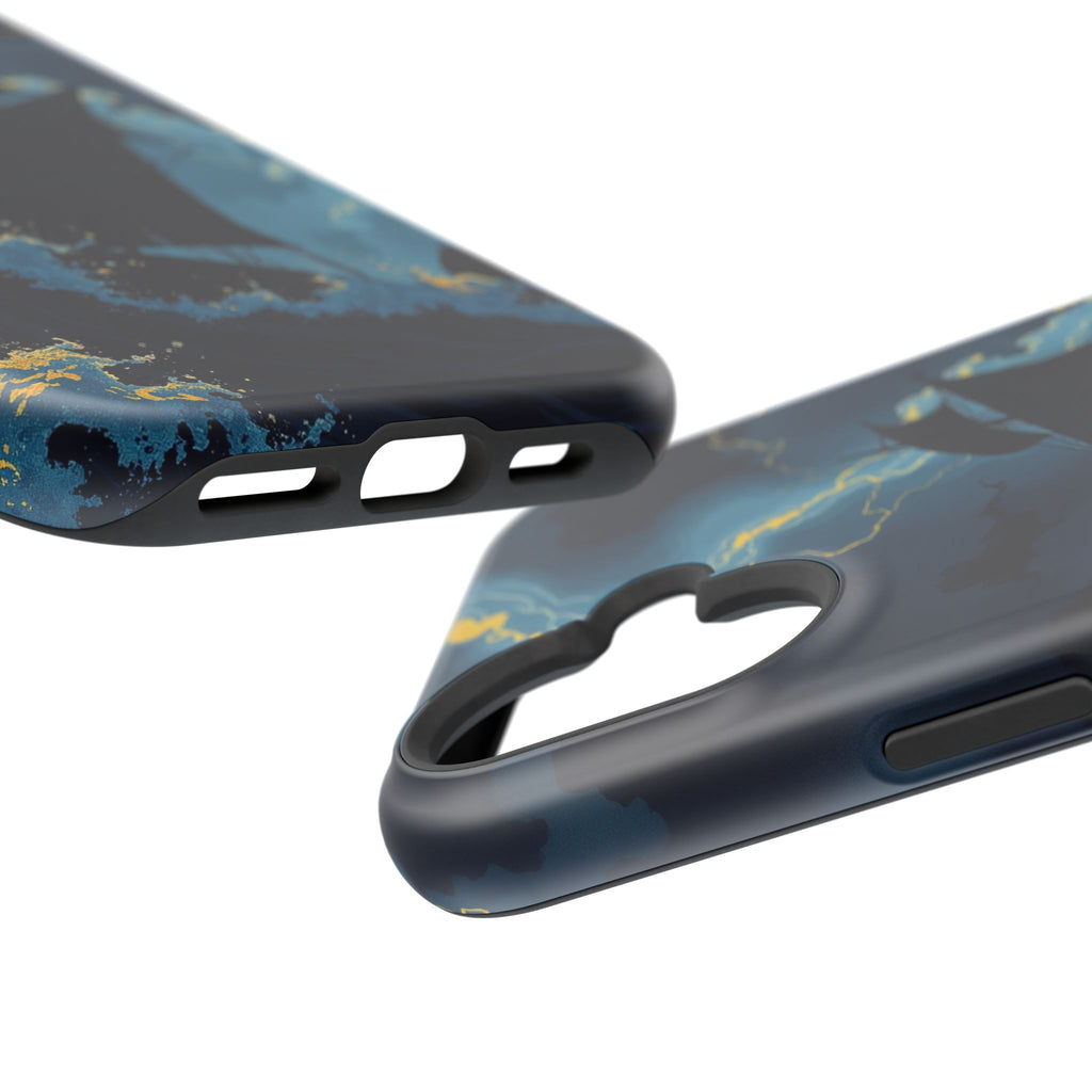 iPhone Black And Crimson Storm at Sea Slim Everyday Designer Case · iPhone Case