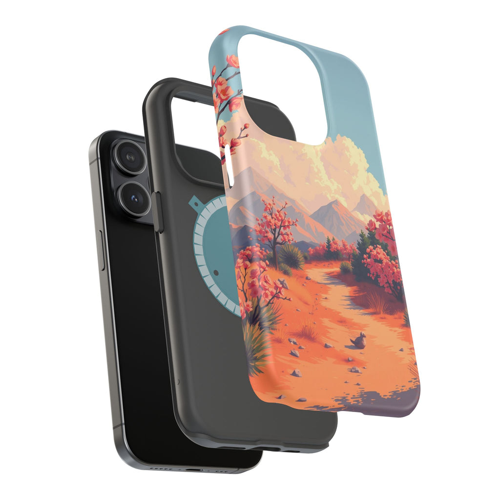 iPhone Burnt Orange And Sand Blossom Trail Slim iPhone Everyday · iPhone Case