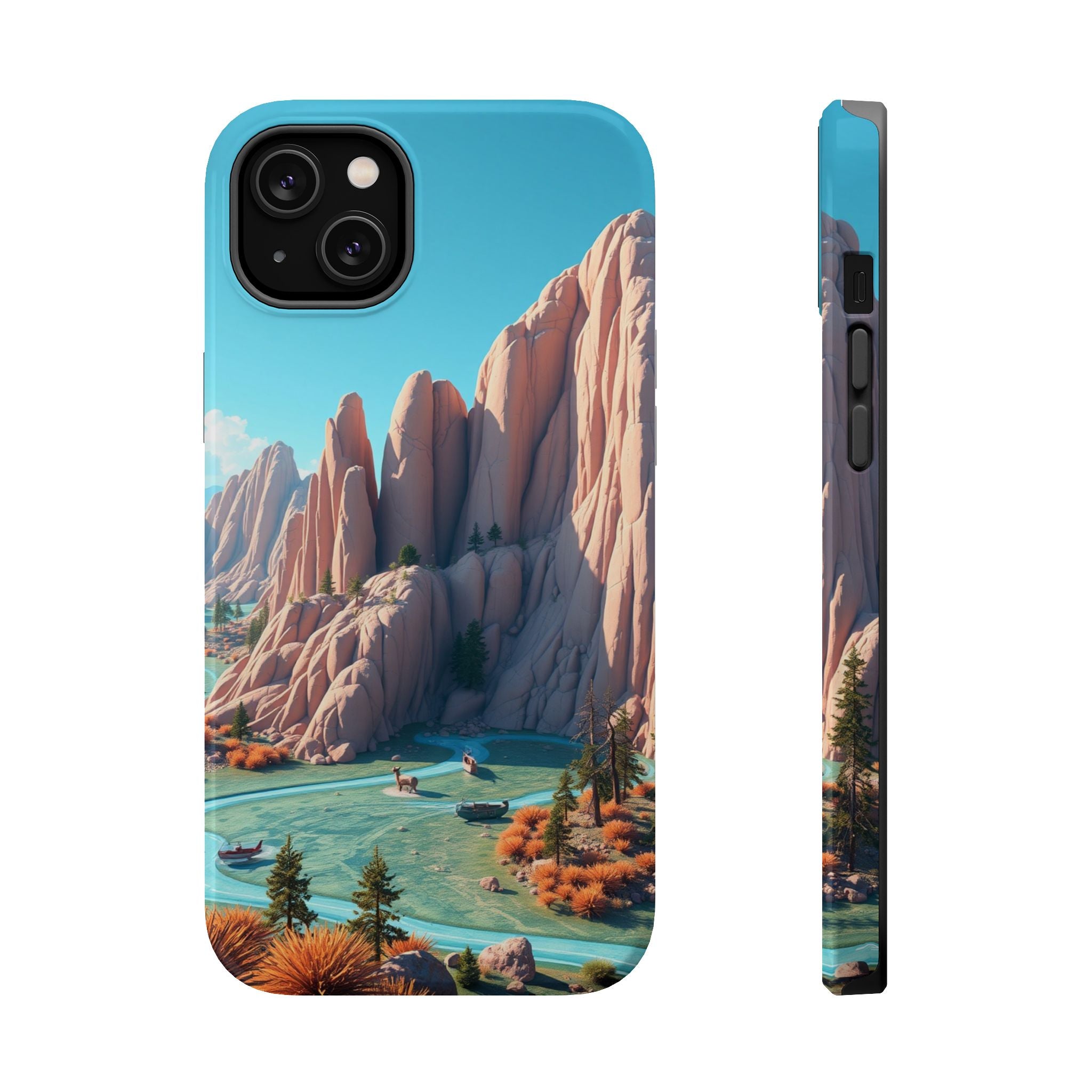iPhone Pine Ridge Electric Art Slim Everyday Designer Case · iPhone Case