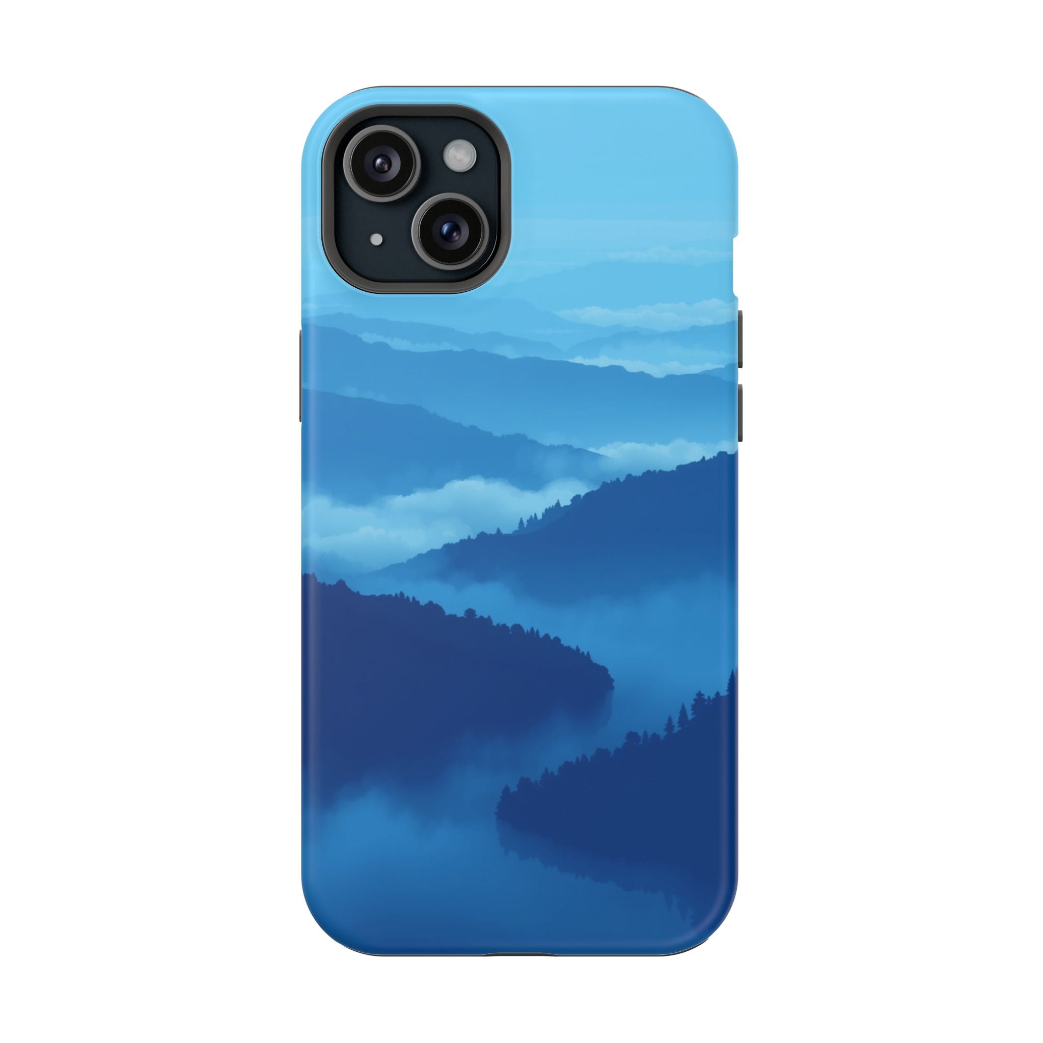 iPhone Fog Rolling Over Hills Pixel Art -Bit Slim iPhone Everyday · iPhone Case