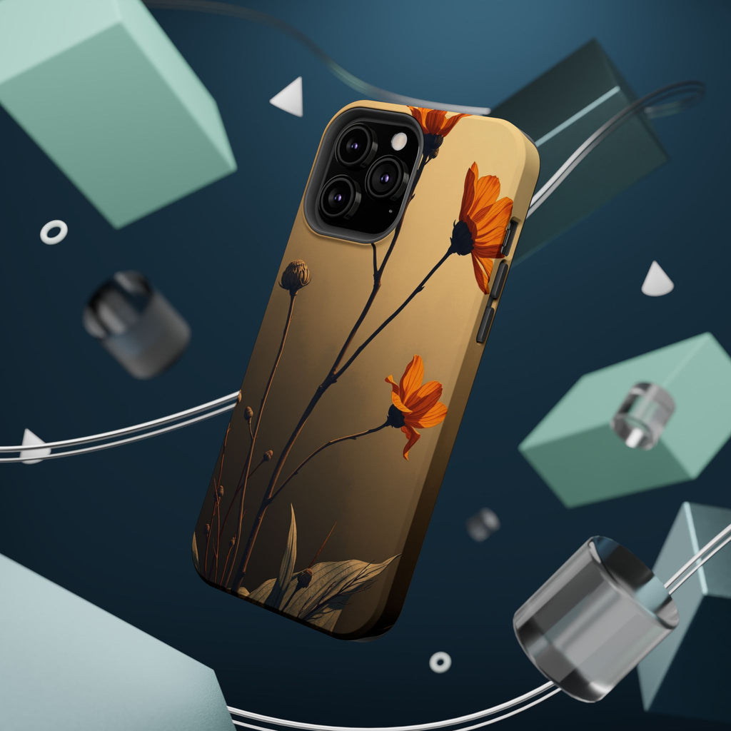 iPhone Burnt Orange And Sand Botanical Illustration Gal Slim Snap Case · iPhone