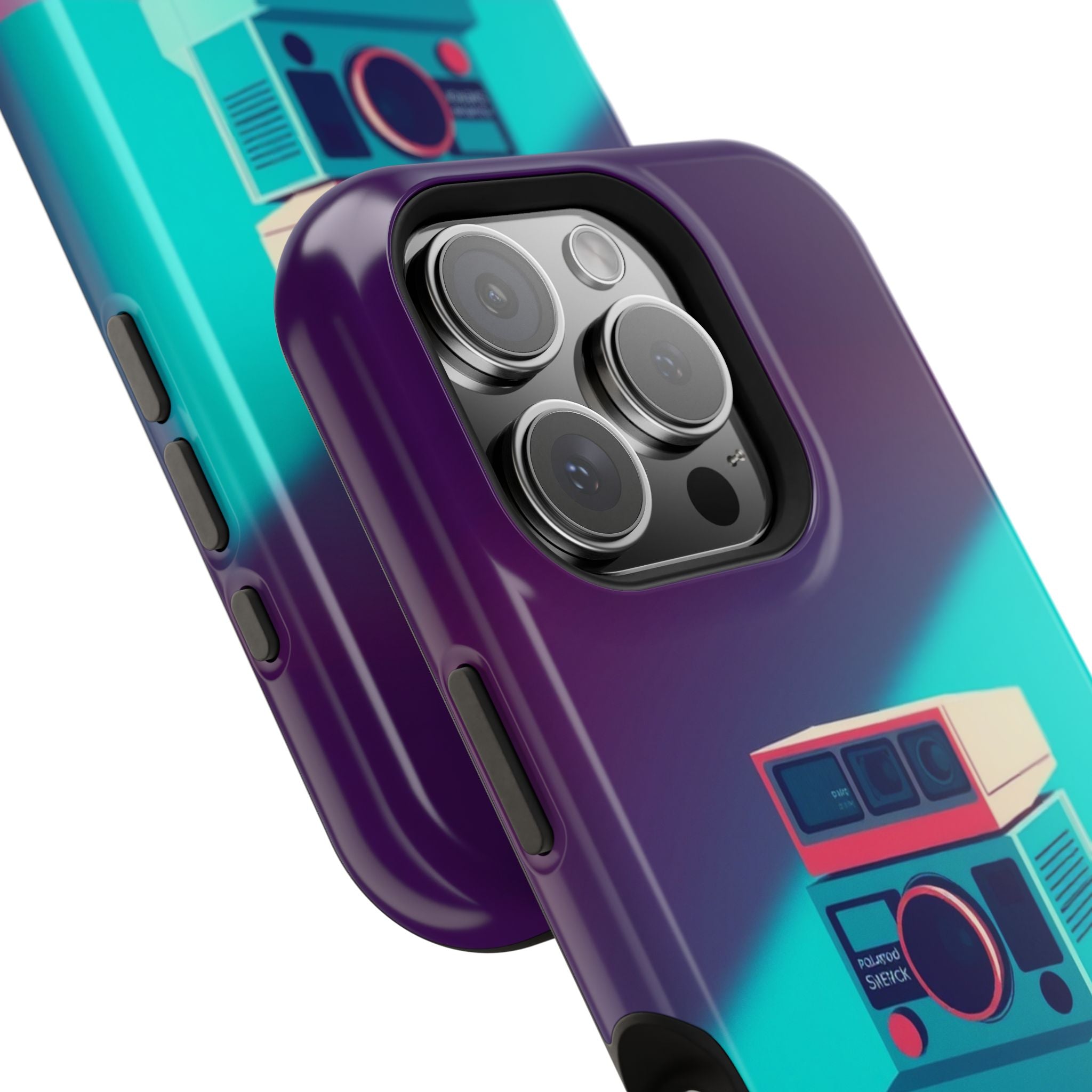 iPhone Polaroid Stack Memory Pop Art Bold Slim Everyday Designer Case · iPhone C