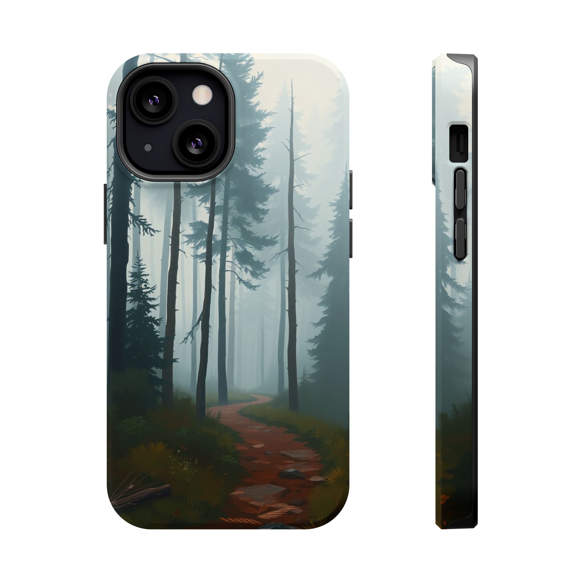 iPhone Serene Misty Forest Path Design Slim Everyday Designer Case · iPhone Case