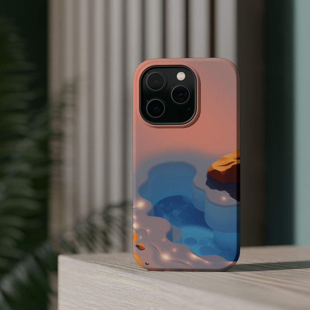 iPhone Burnt Orange And Sand Tidal Pool Slim Everyday iPhone Designer · iPhone C
