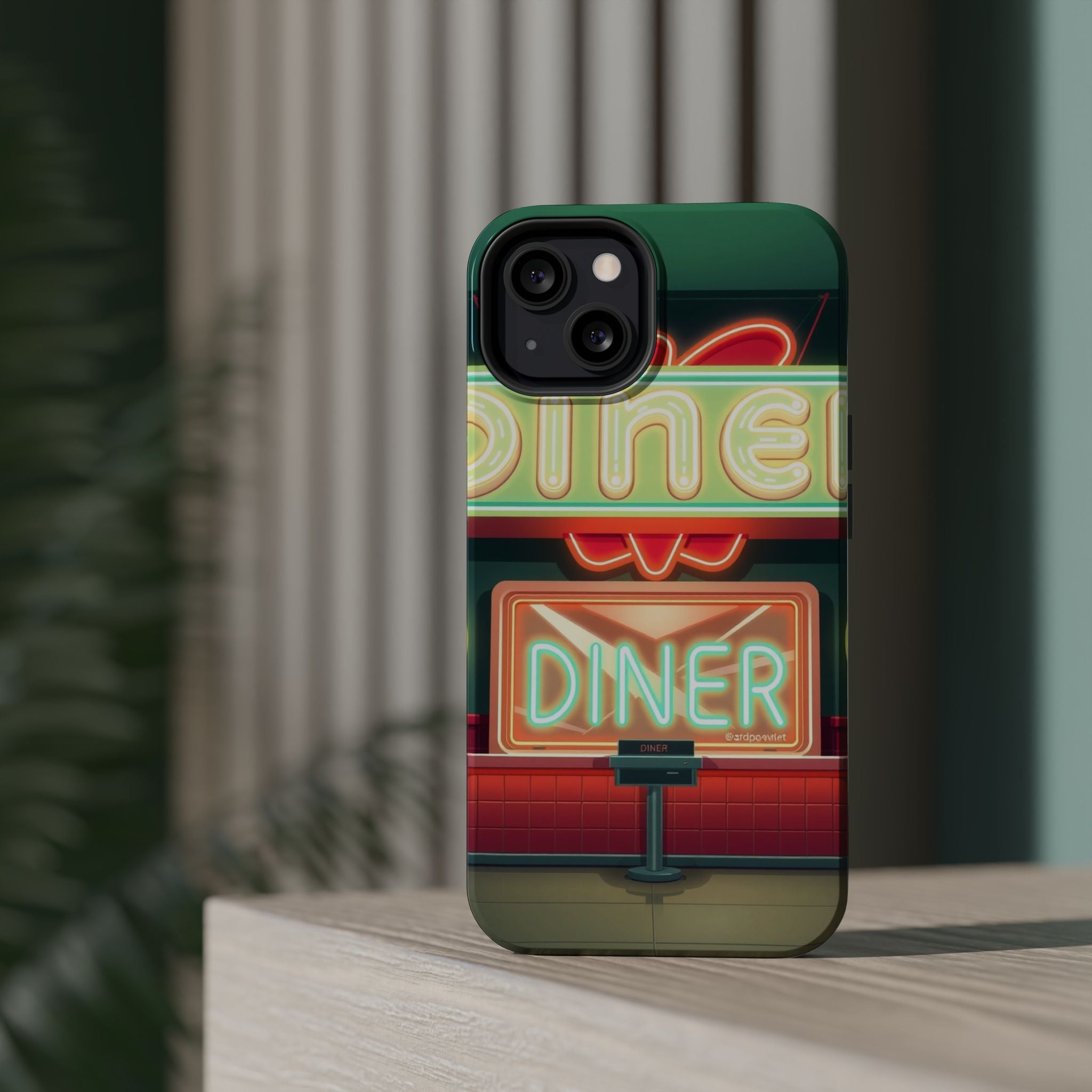 iPhone Neon Diner Sign Mystic Art Bold Modern Everyday Snap Case · iPhone Case