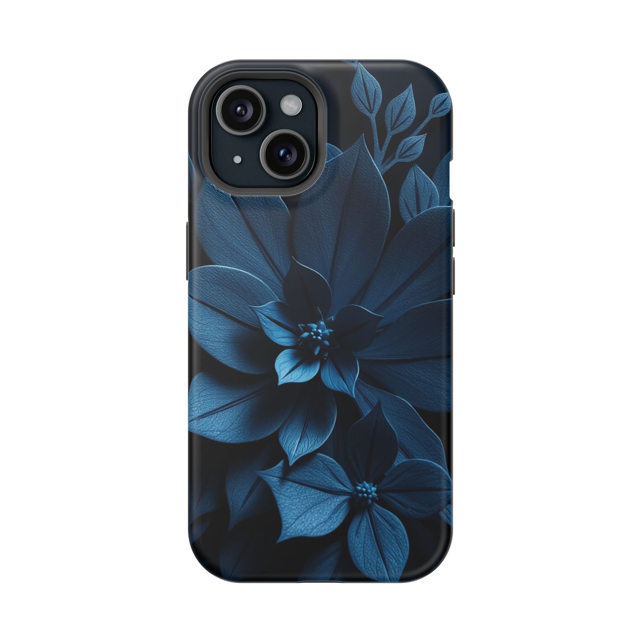 iPhone Midnight Blue And Silver Floral Dark Academia iPhone Slim · iPhone Case
