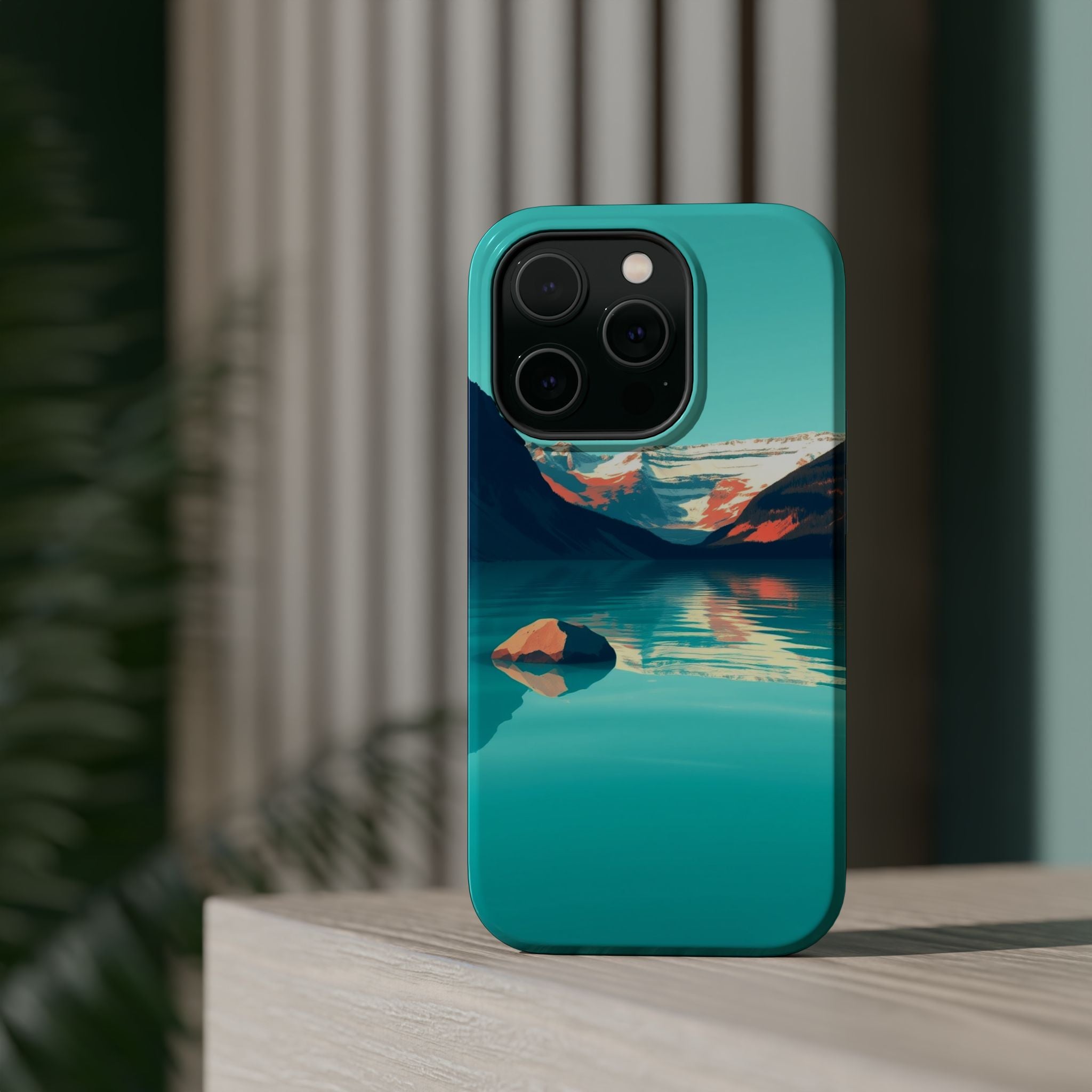 iPhone Glacier Lake Bold Art 16 Slim Everyday Designer Case · iPhone Case