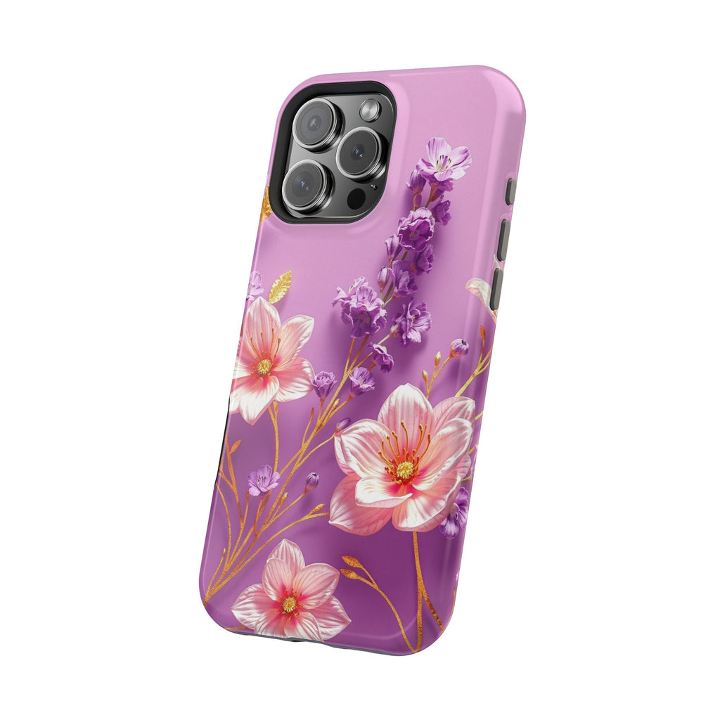 iPhone Radiant Floral Gold Foil Design Slim Everyday Designer Case · iPhone Case