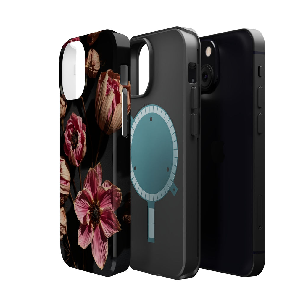 iPhone Dried Flower Flat Lay Electric Art Slim Snap Case · iPhone Case