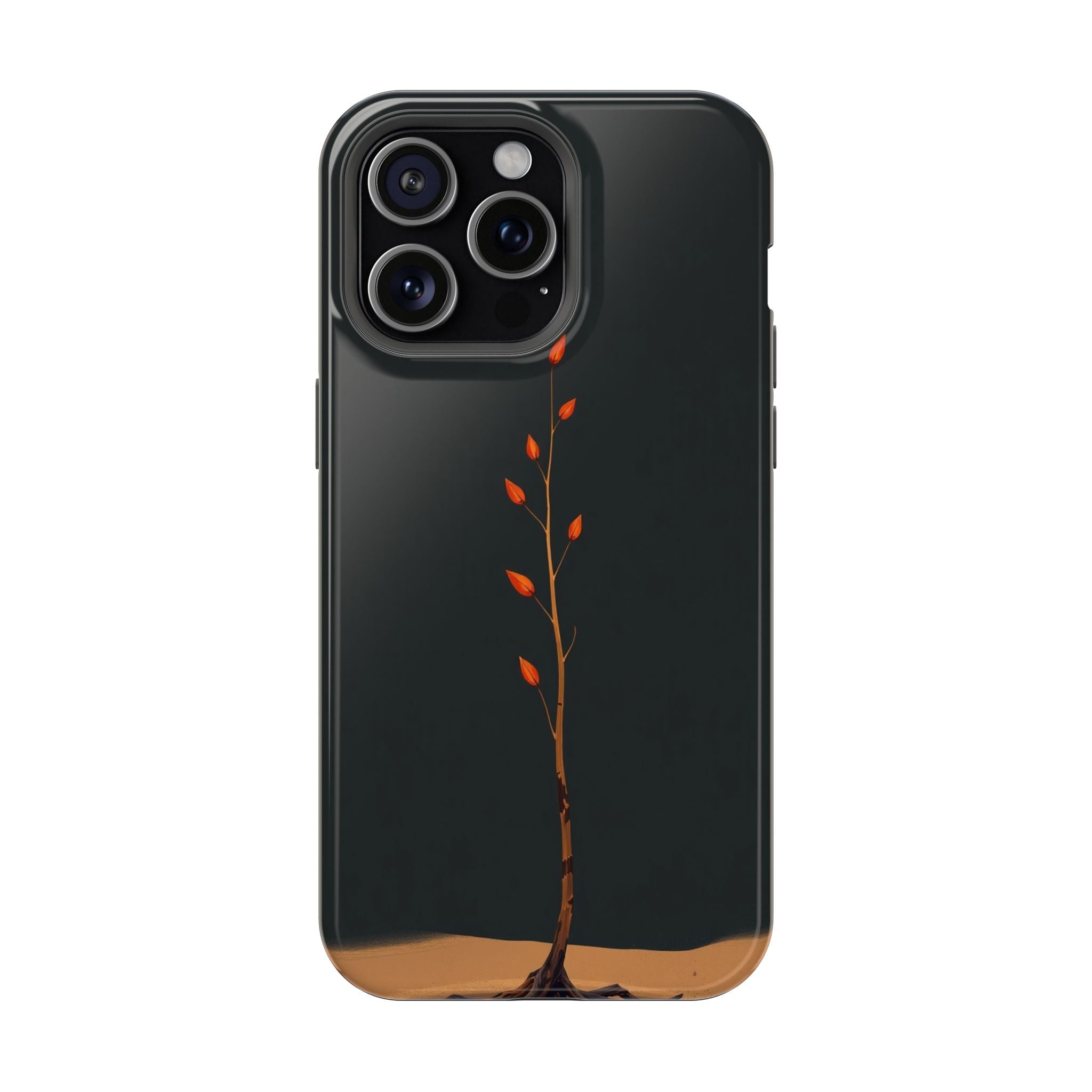 iPhone Burnt Orange And Sand Minimalist Stem Slim iPhone Everyday · iPhone Case