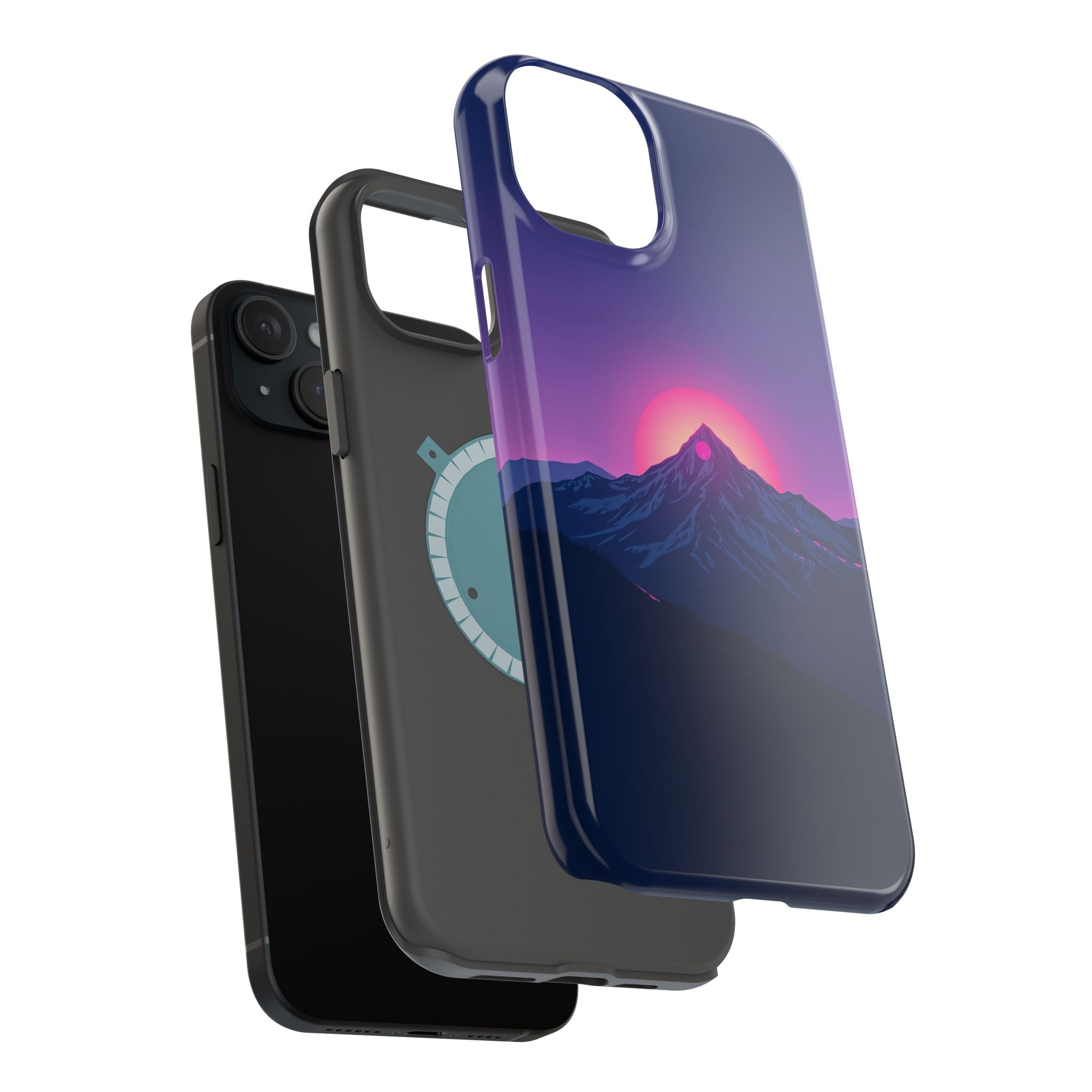 iPhone Mountain at Sunrise Electric Art Slim Everyday iPhone 15 · iPhone Case