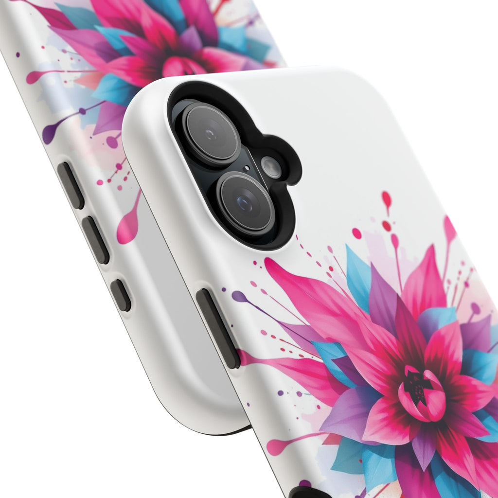 iPhone Floral Watercolor Splash Electric Art Slim iPhone Everyday · iPhone Case