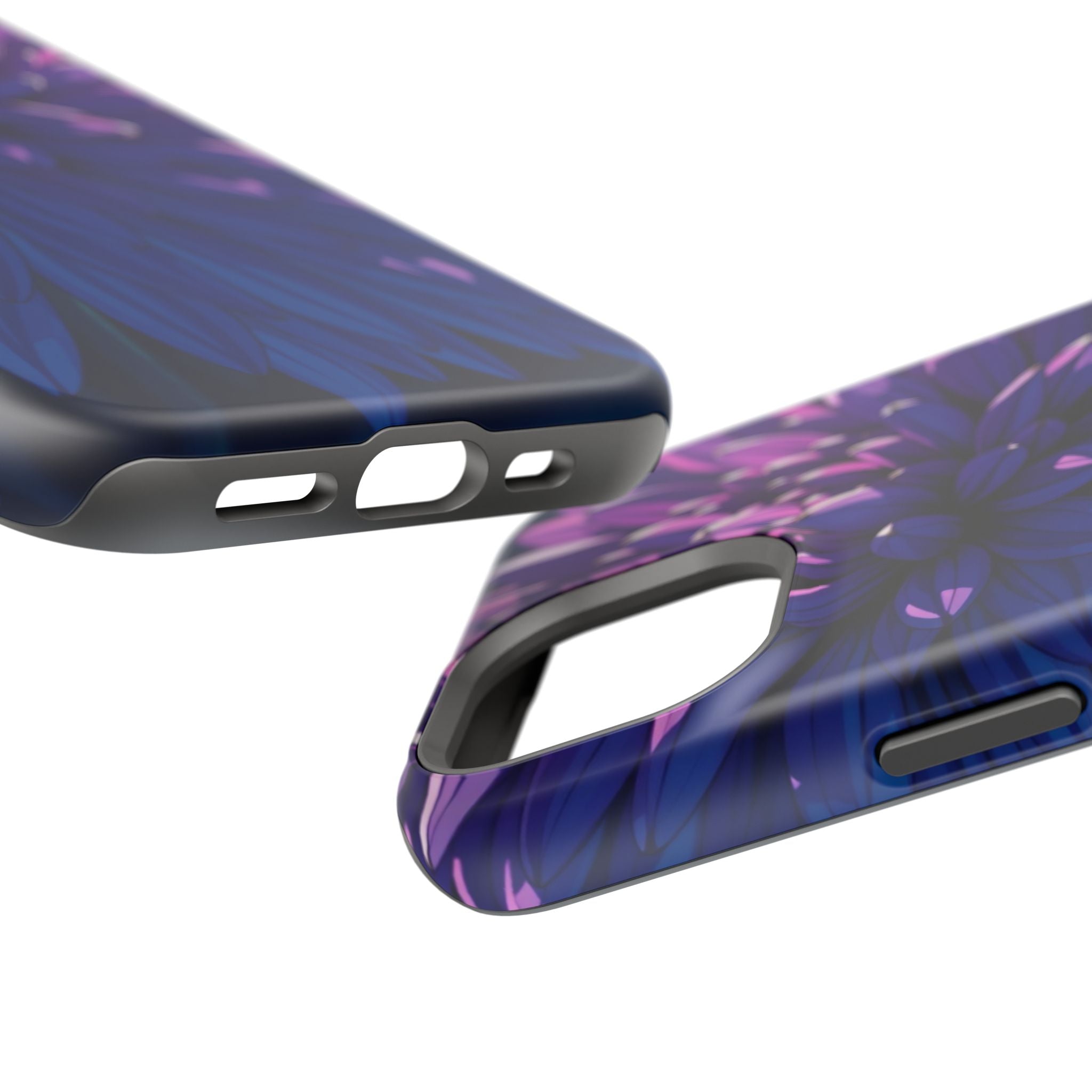 iPhone Indigo And Violet Chrysanthemum Classic Soft iPhone Finish · iPhone Case