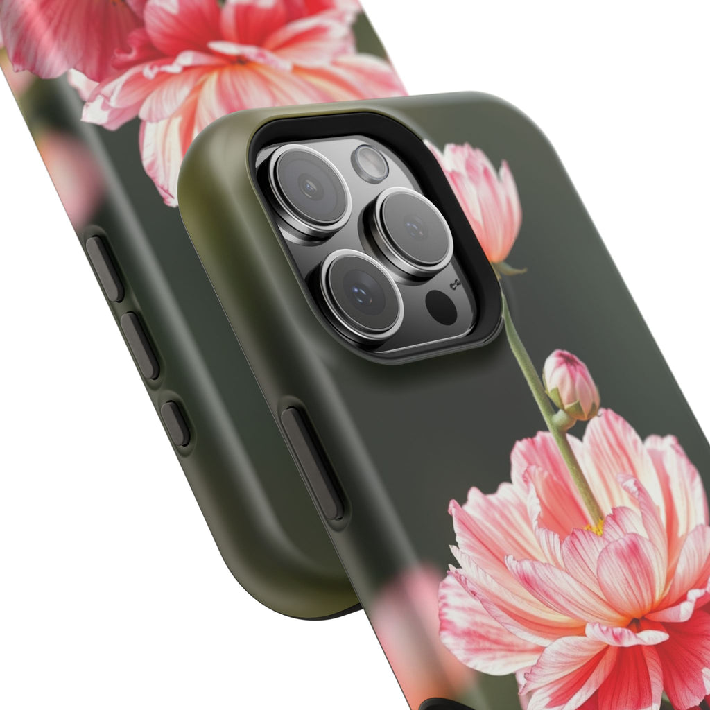 iPhone Ranunculus Stack Vibrant Watercolor Slim Snap Case · iPhone Case