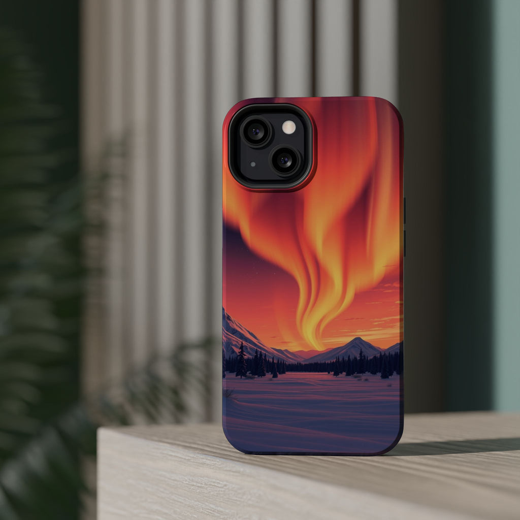 iPhone Sunset Amber And Peach Northern Lights Slim iPhone Everyday · iPhone Case