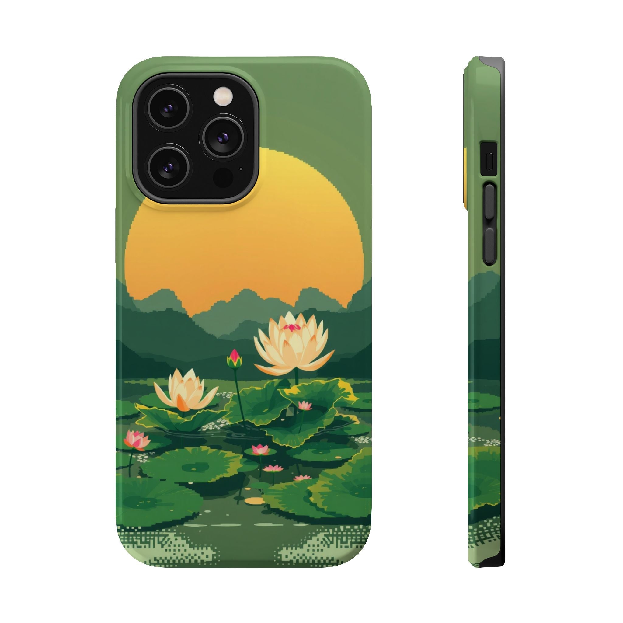 iPhone Lotus Pond Enchanted Art Slim Everyday Designer Case · iPhone Case