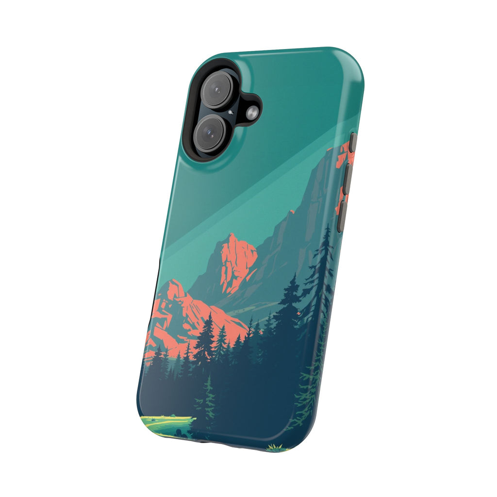iPhone Pine Ridge Pixel Art -Bit Bold Modern Everyday Snap Case · iPhone Case