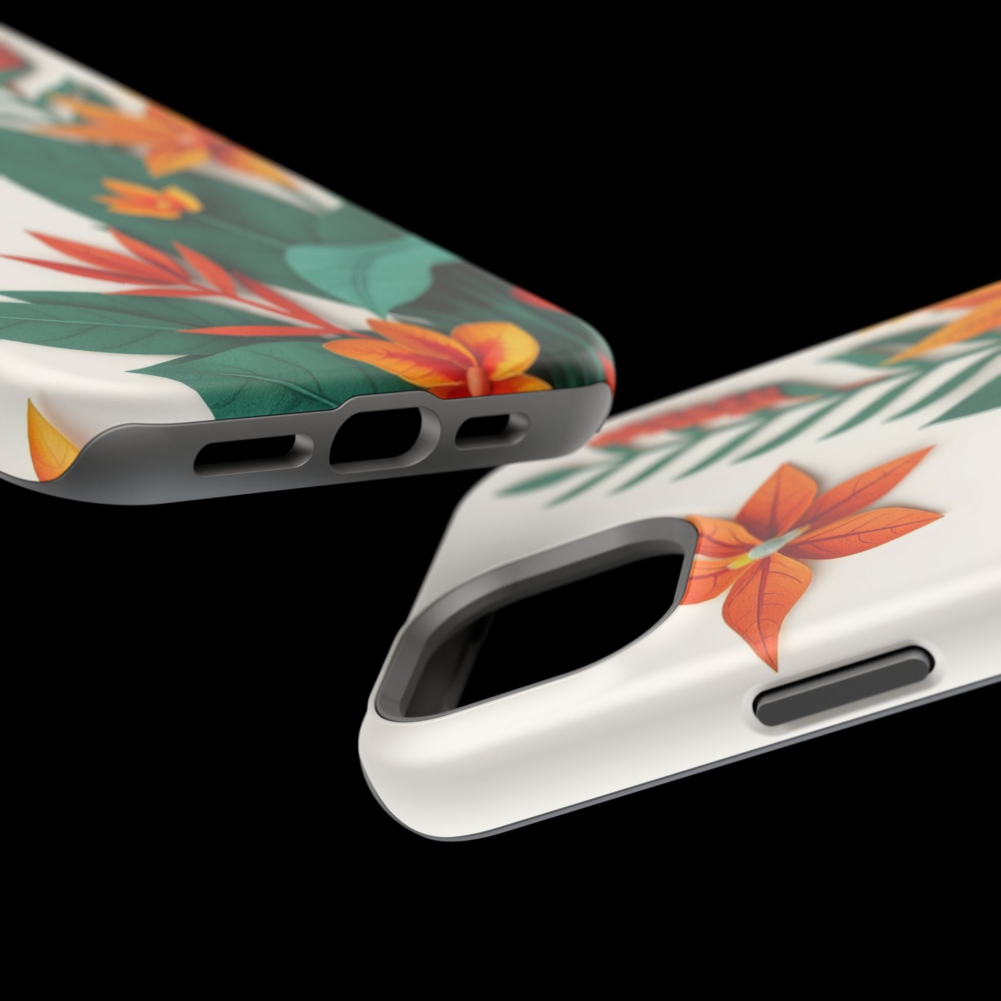 iPhone Jungle Floral Paper Cut Art Bold Modern Everyday Snap Case · iPhone Case