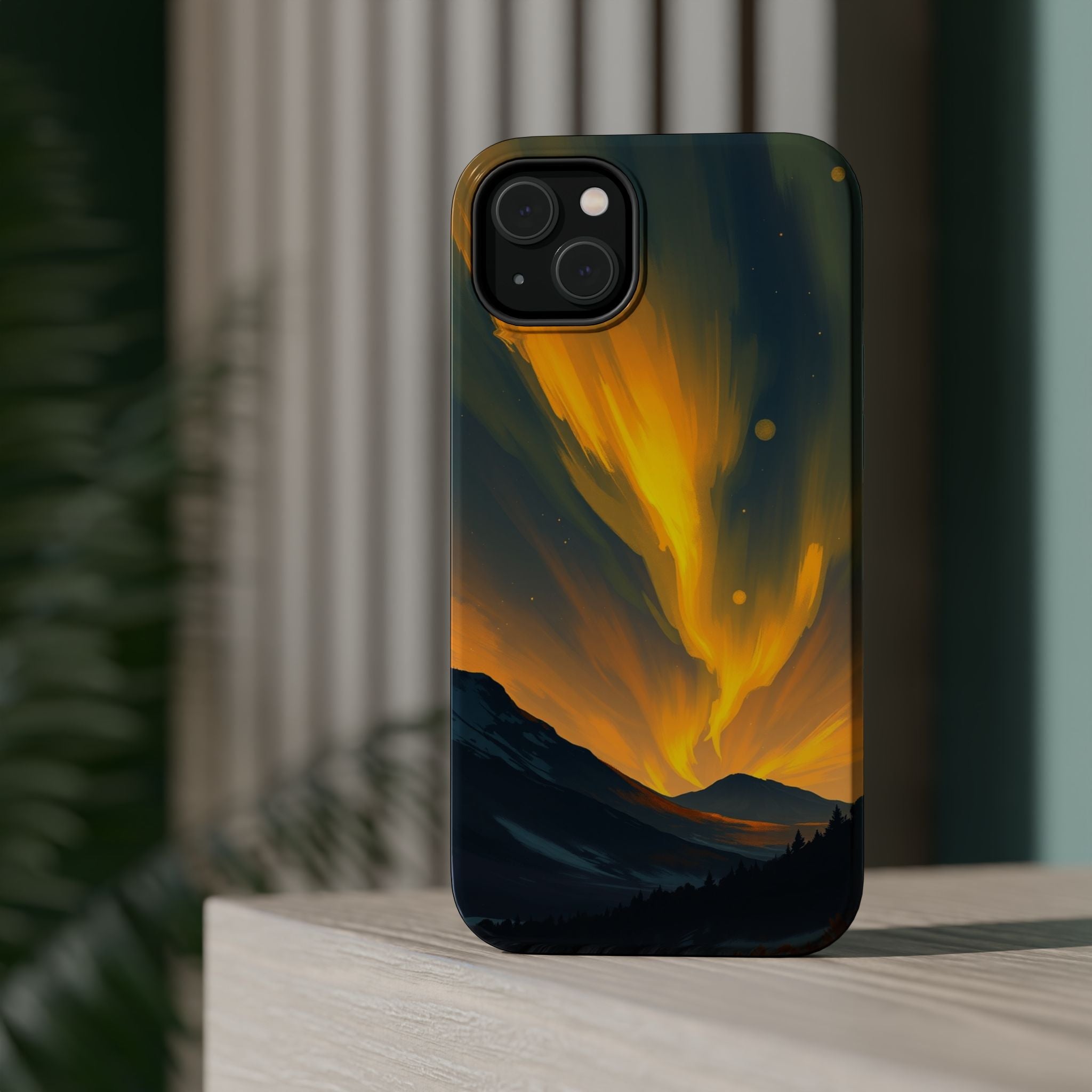 iPhone Serene Northern Lights Design Slim Everyday Designer Case · iPhone Case