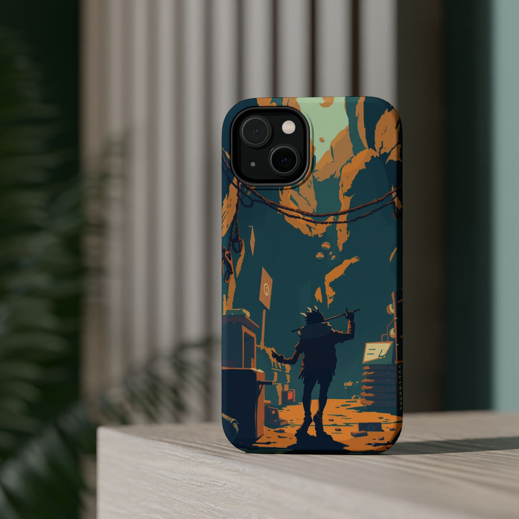 iPhone Mustard And Rust Unhinged in a Cute Way Soft Finish Everyday Case · iPhon