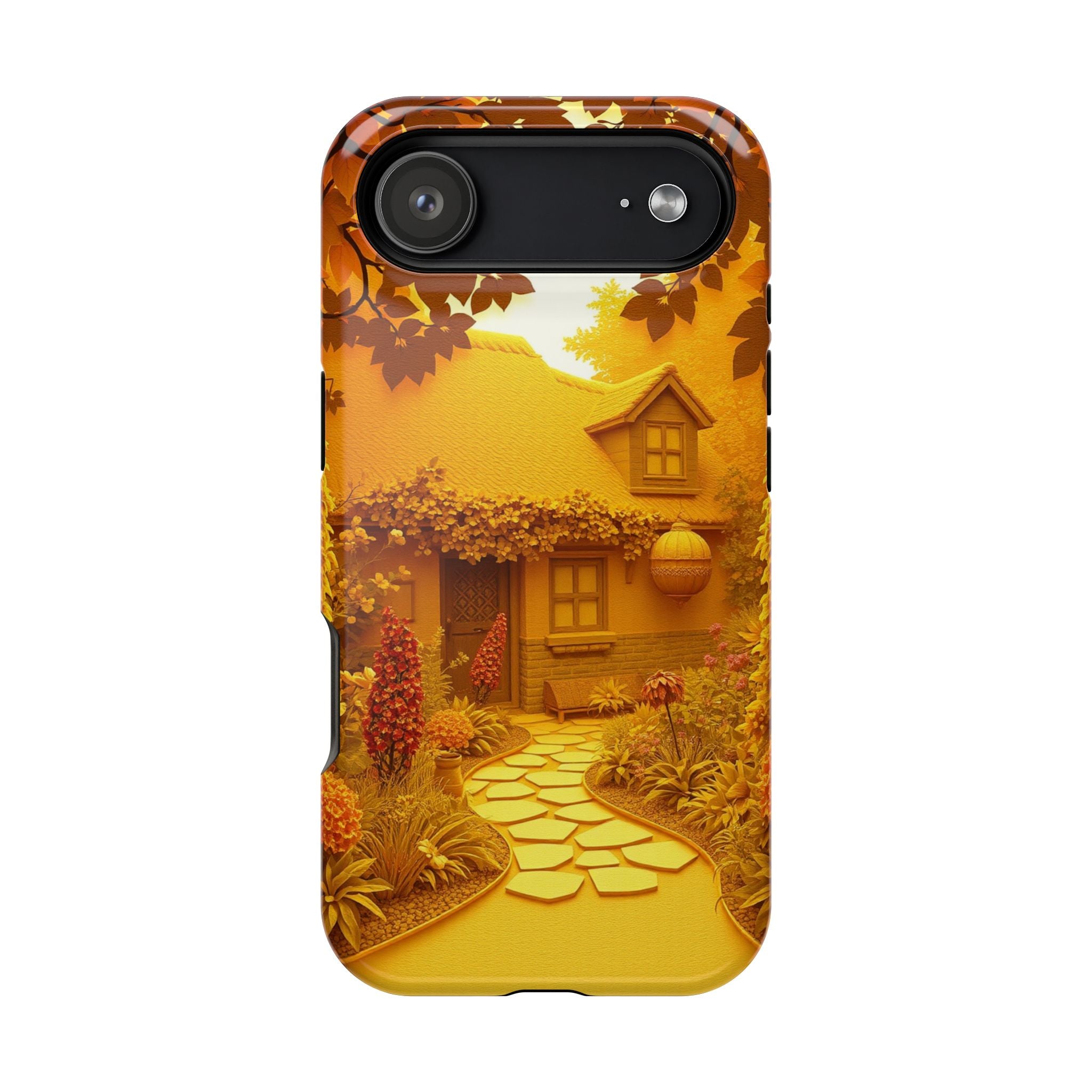 iPhone Vibrant Cottage Garden Design Slim Everyday Designer Case · iPhone Case