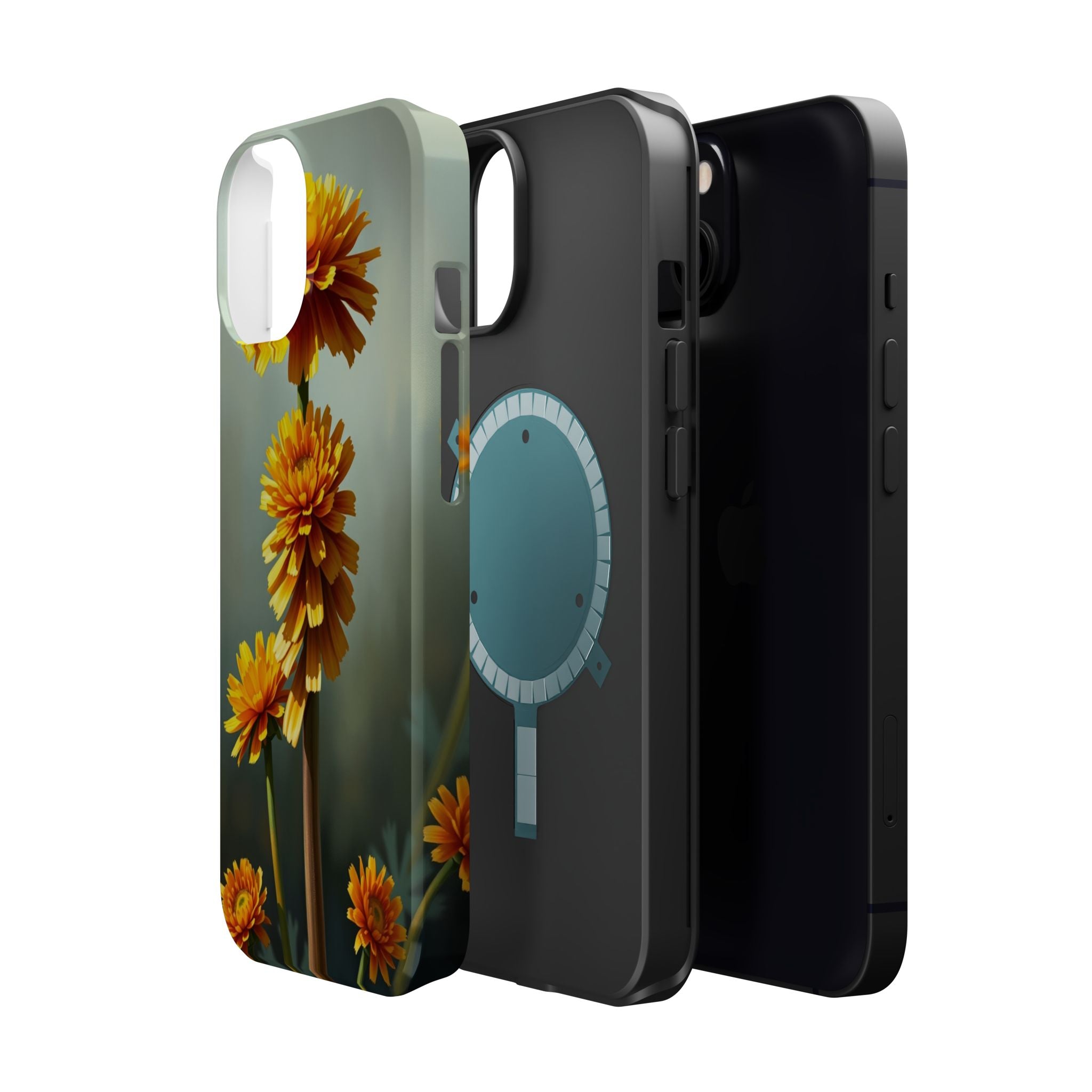 iPhone Ranunculus Stack Electric Art Slim Everyday Designer Case · iPhone Case