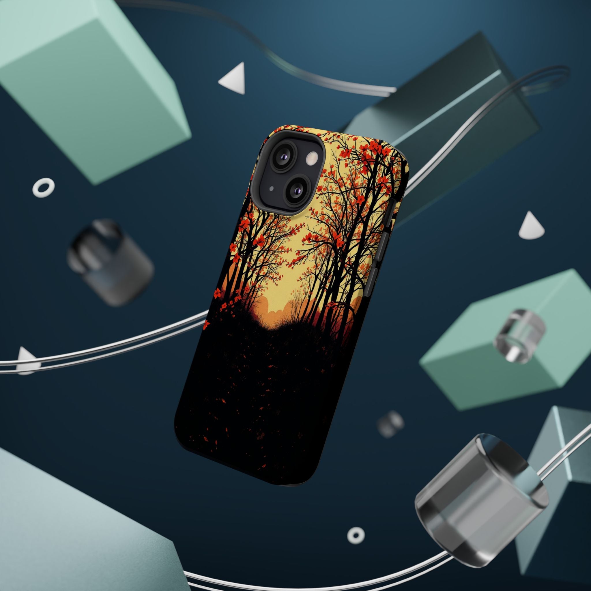 iPhone Dreamy Blossom Trail Design Bold Modern Everyday Snap Case · iPhone Case