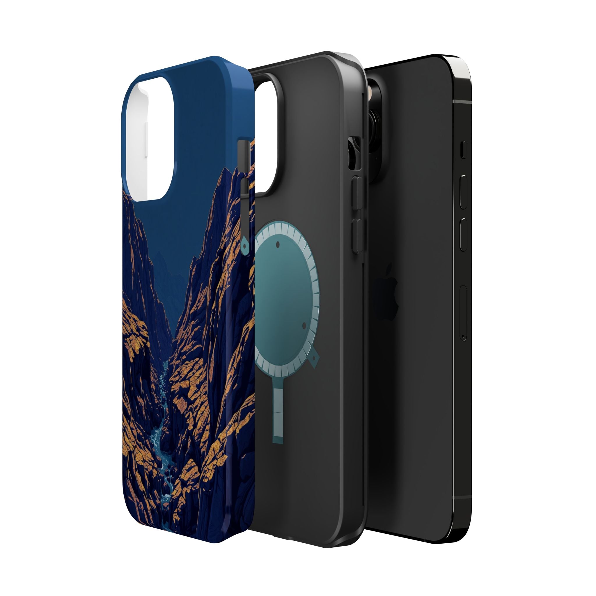 iPhone Indigo And Violet Rocky Coastline Slim Everyday iPhone Designer · iPhone