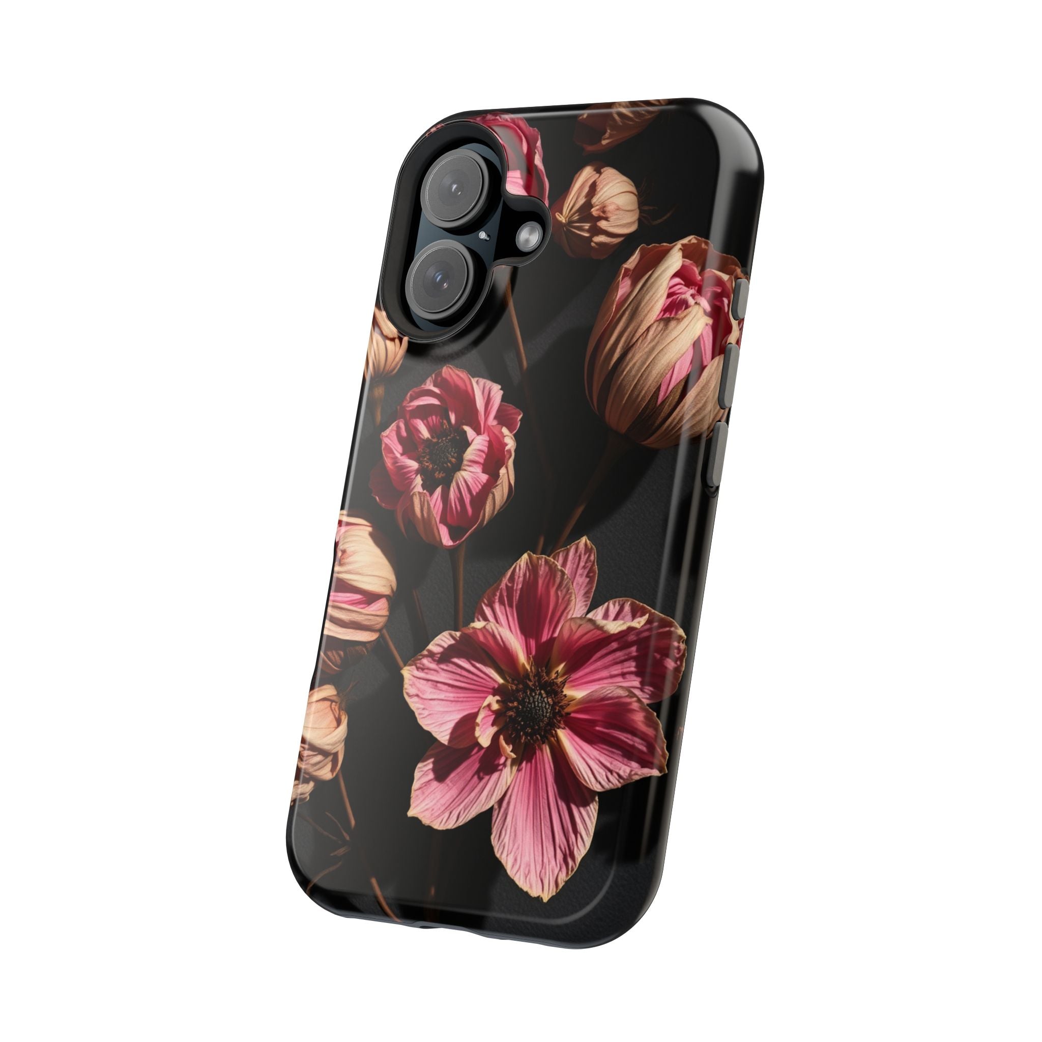 iPhone Dried Flower Flat Lay Electric Art Slim Snap Case · iPhone Case