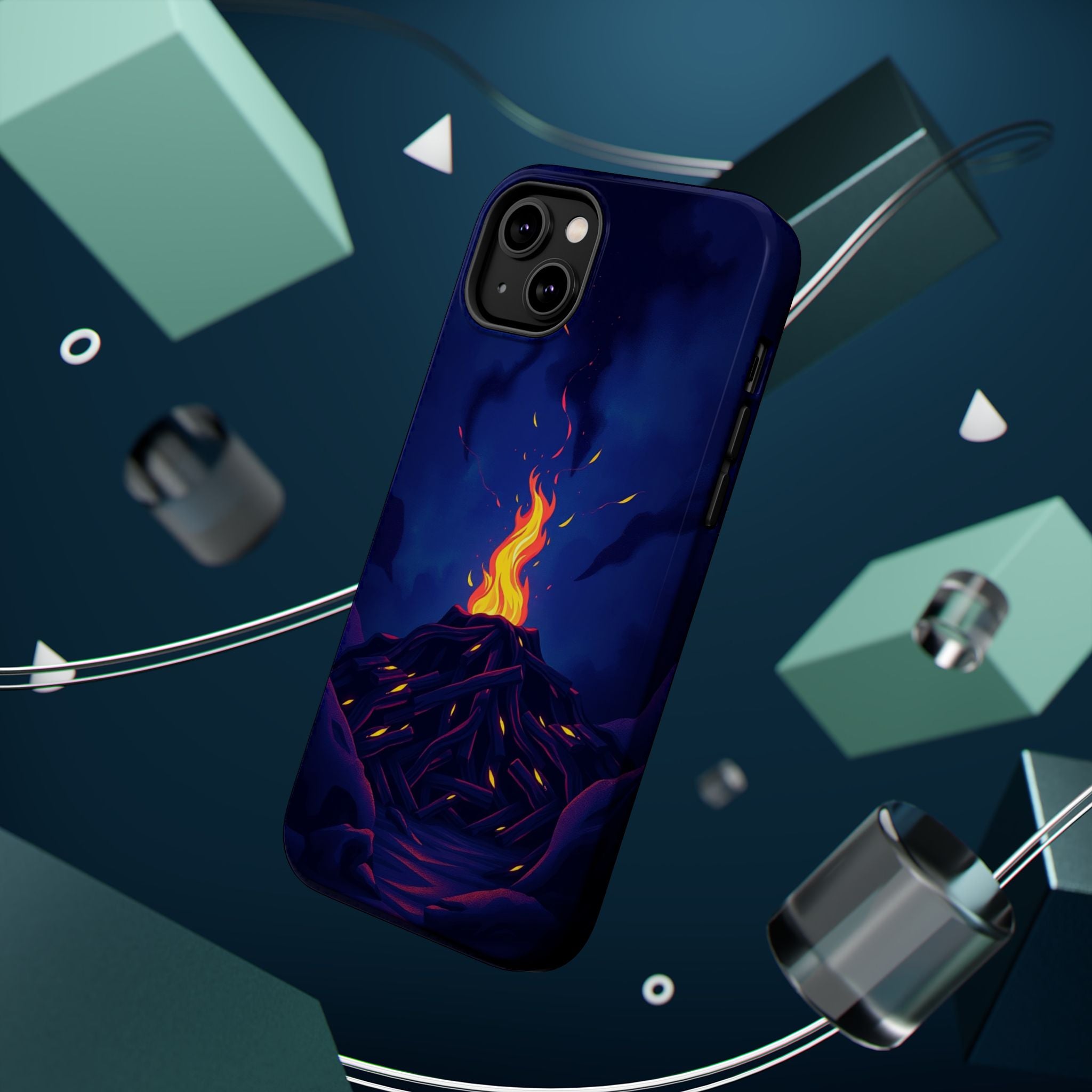 iPhone Wildfire Glow Dark Academia Bold Modern Everyday Snap Case · iPhone Case