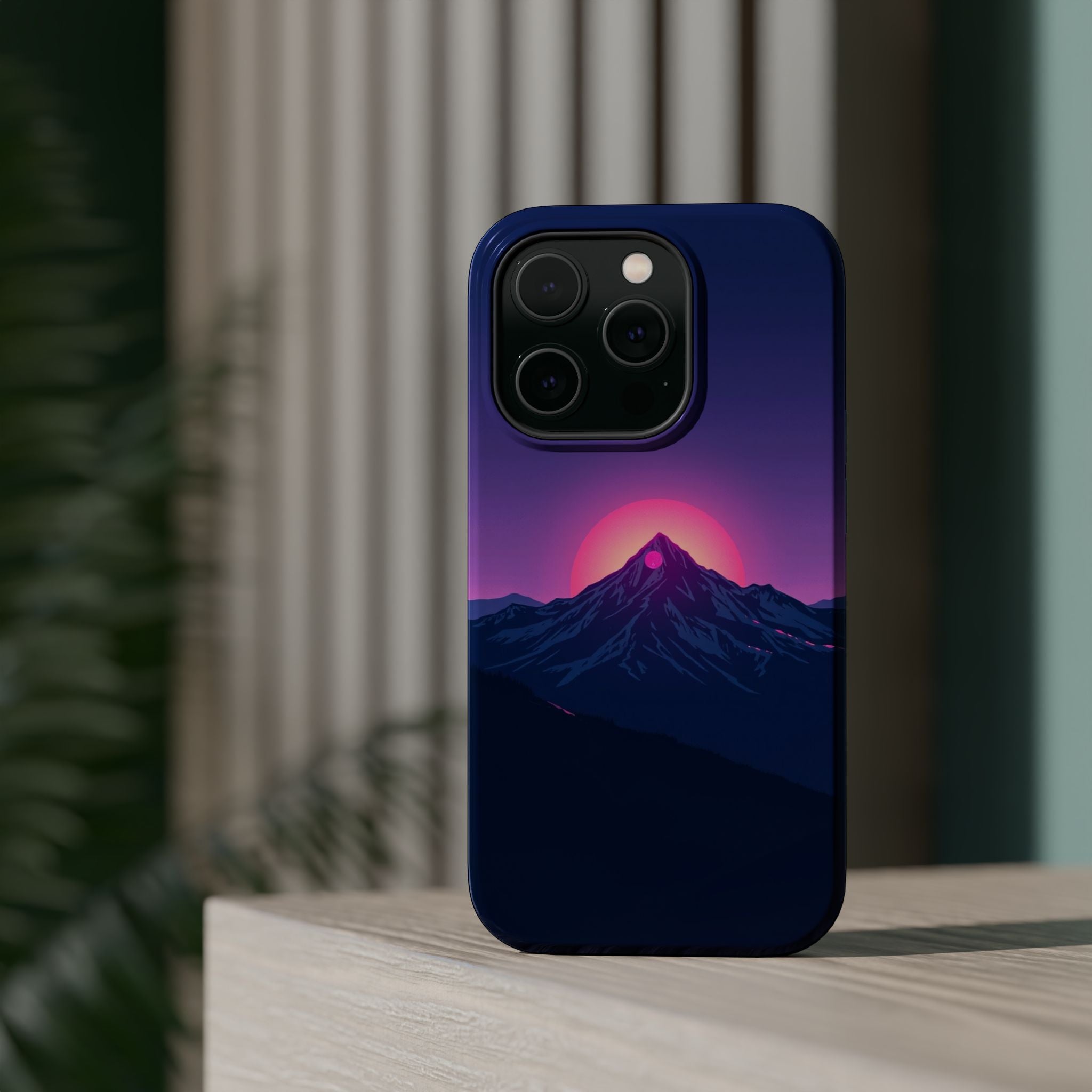 iPhone Mountain at Sunrise Electric Art Slim Everyday iPhone 15 · iPhone Case