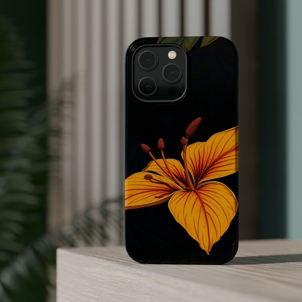 iPhone Earthy Tropical Bloom Design Artistic Everyday Cas Slim Snap Case · iPhon