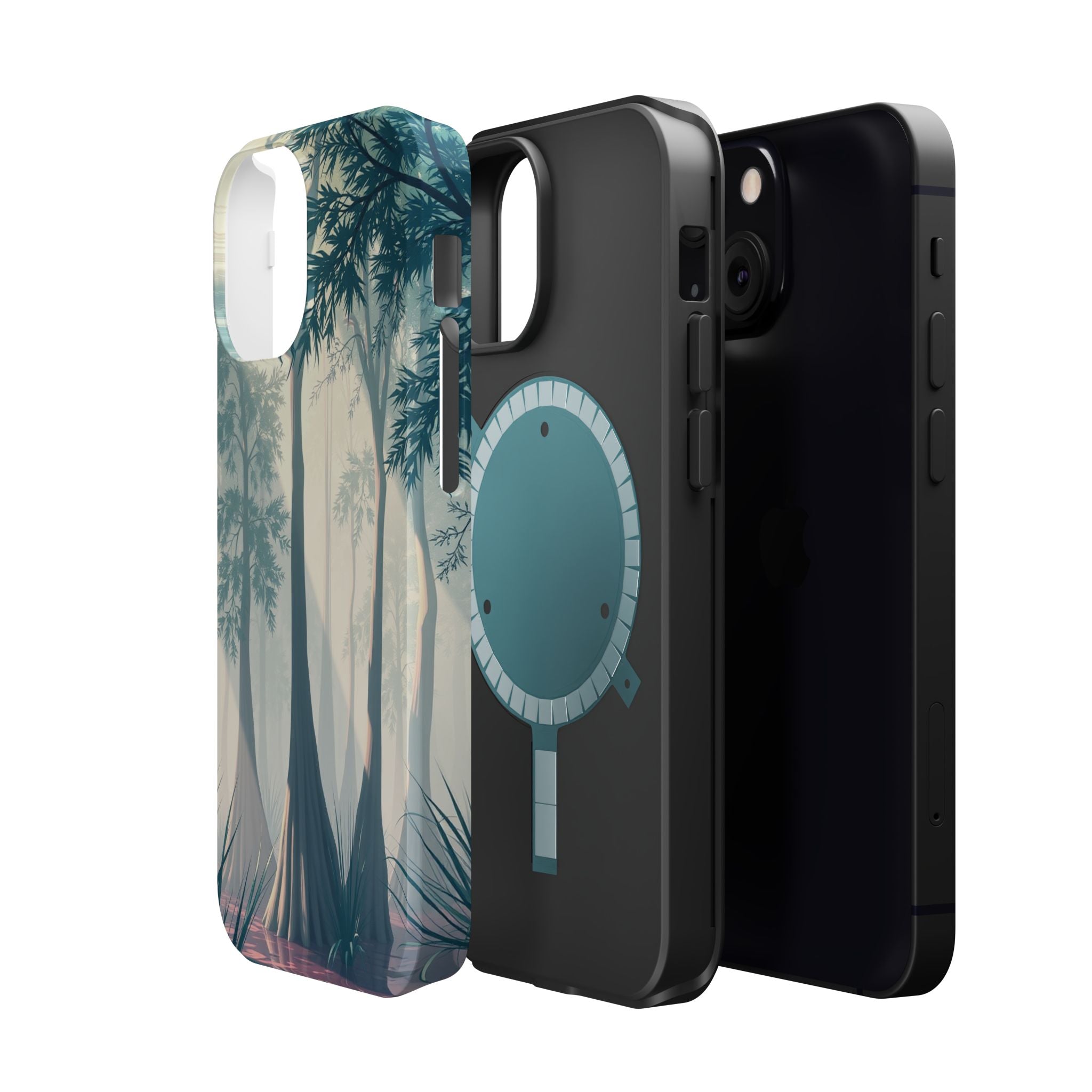 iPhone Mint And Blush Cypress Swamp Slim Everyday Designer Case · iPhone Case