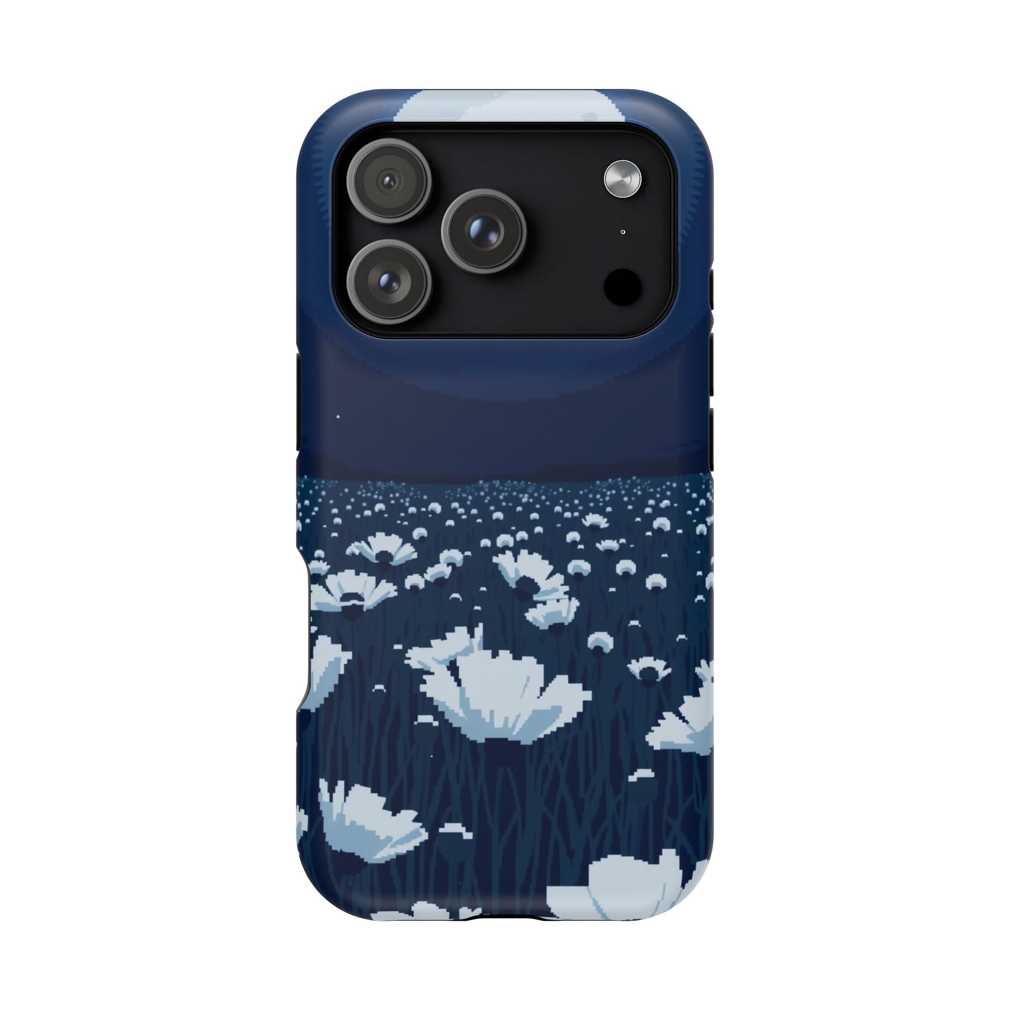 iPhone Poppy Field Pixel Art -Bit Bold Modern Everyday Snap Case · iPhone Case