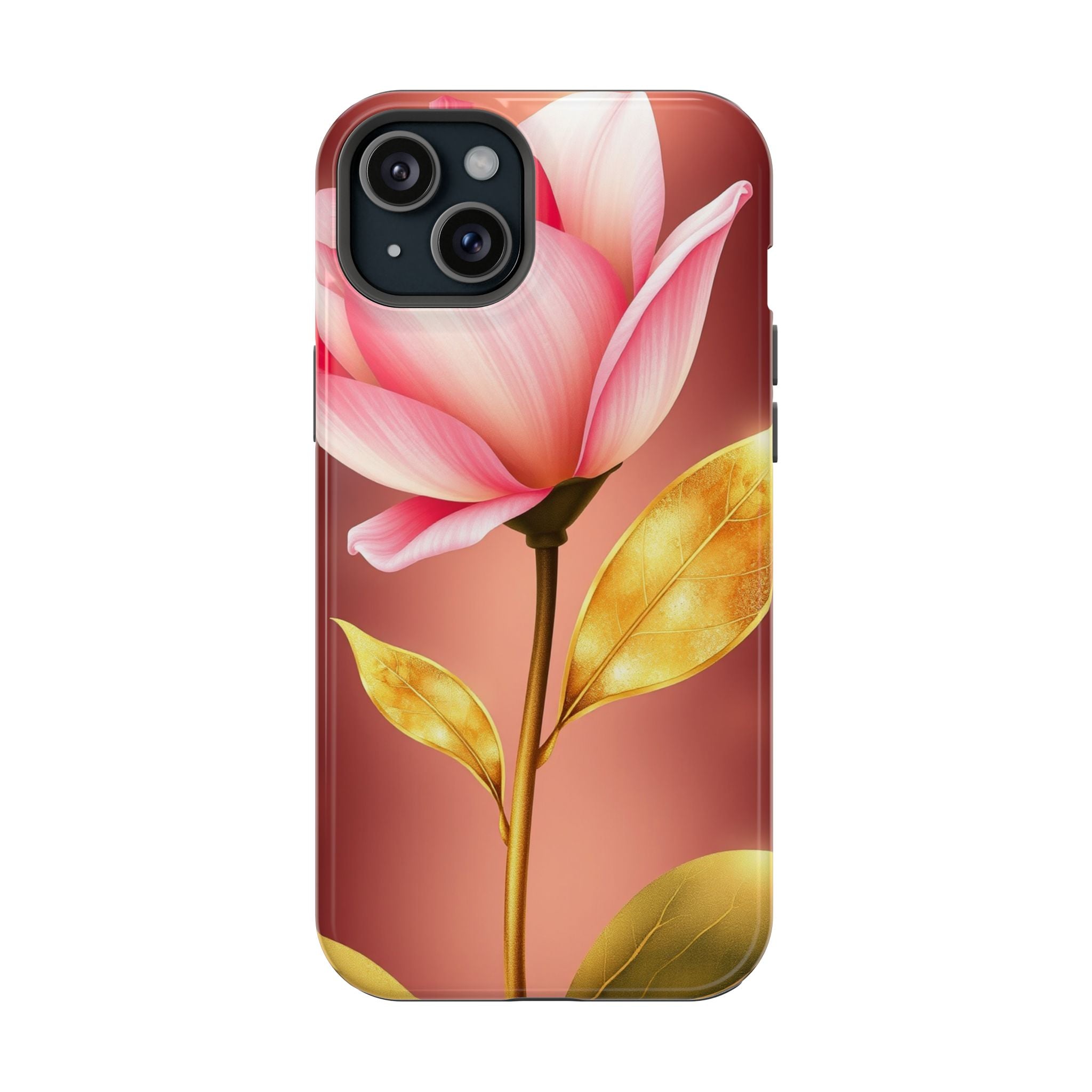 iPhone Dreamy Bloom and Leaf Design 14 Slim Everyday Designer Case · iPhone Case