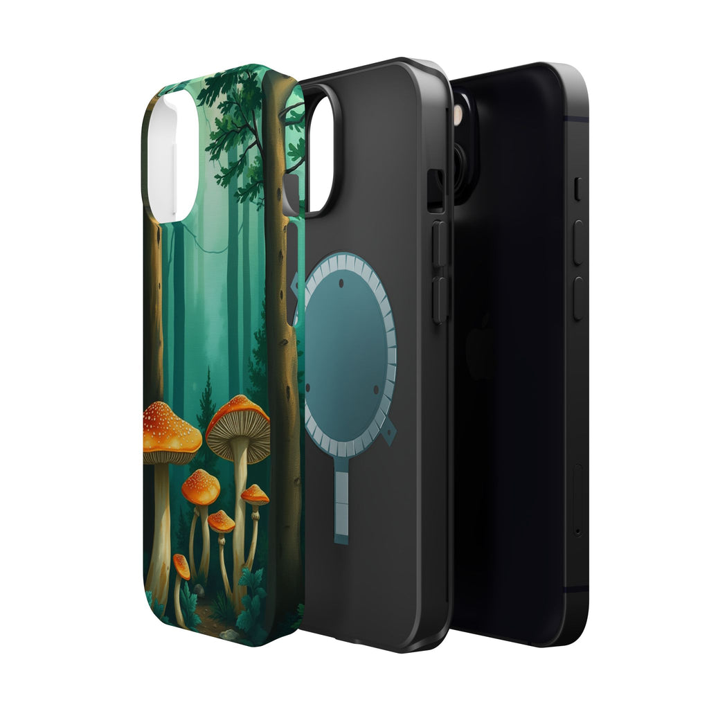 iPhone Mushroom Forest Oil Painting Impressionist iPhone Clean Minimal · iPhone