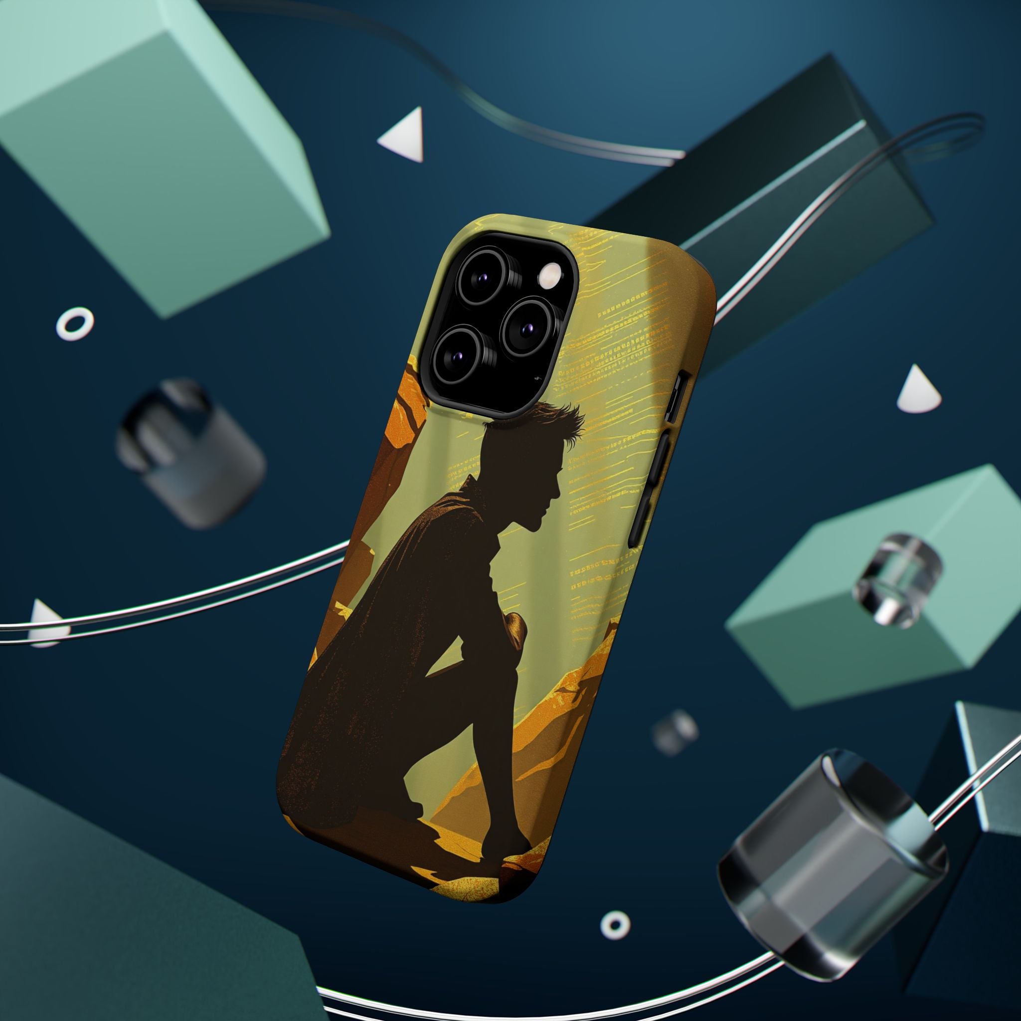 iPhone Mustard And Rust Overthinking Again Slim Everyday Designer Case · iPhone
