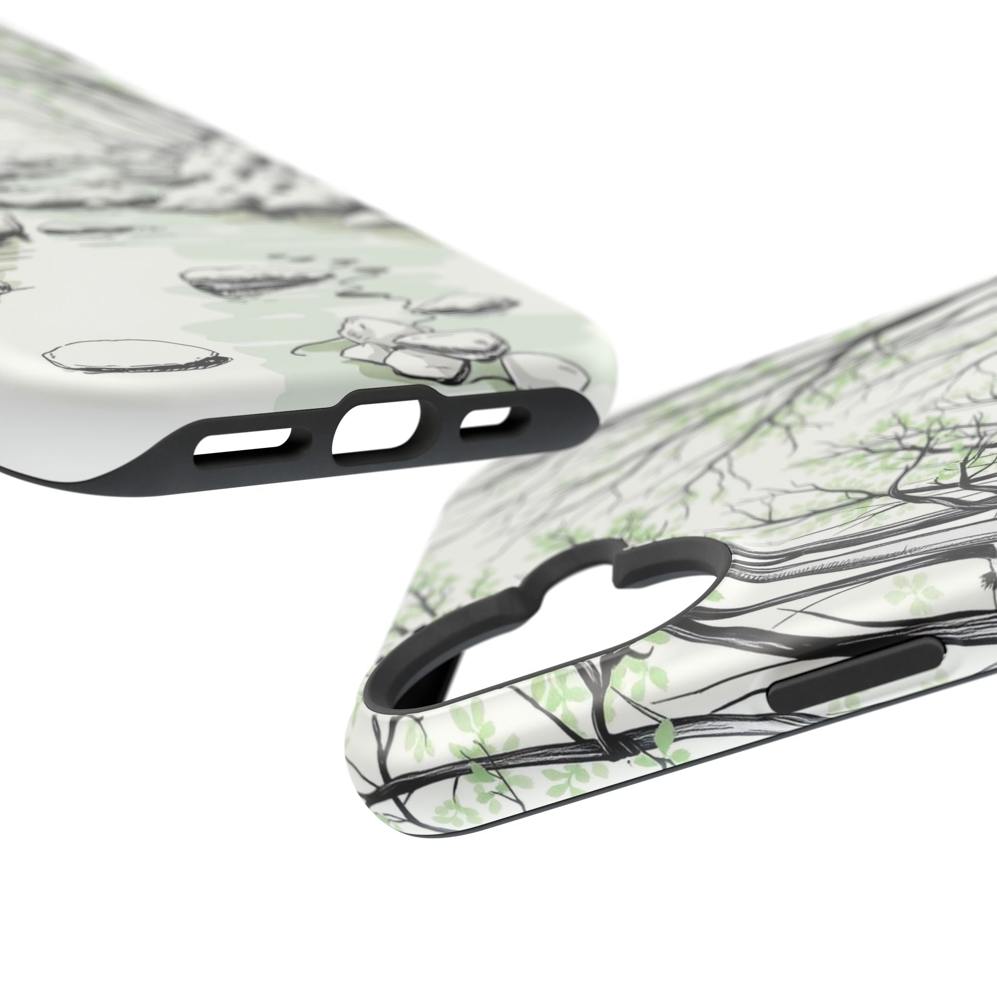 iPhone Sage And Ivory Spring Creek Bold Modern Everyday Snap Case · iPhone Case