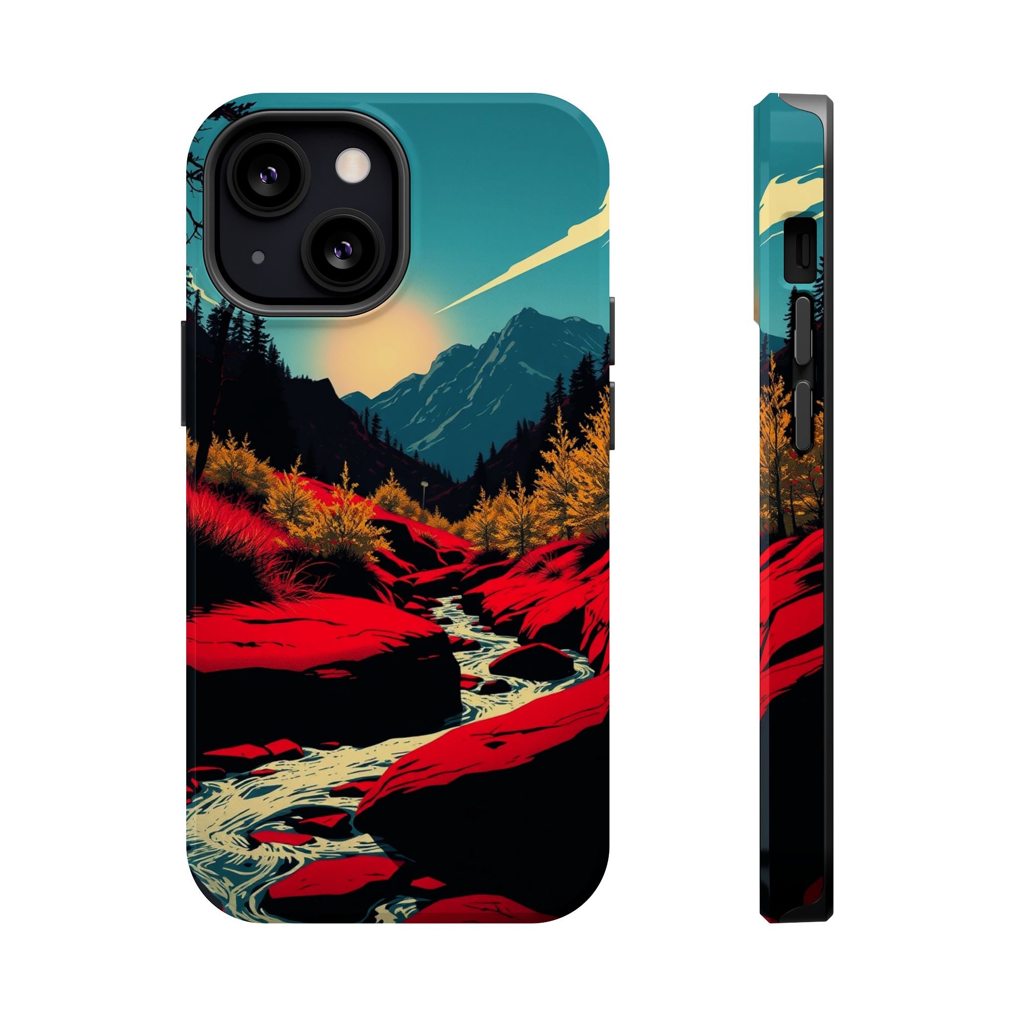 iPhone Earthy Spring Creek Design Bold Modern Everyday Snap Case · iPhone Case