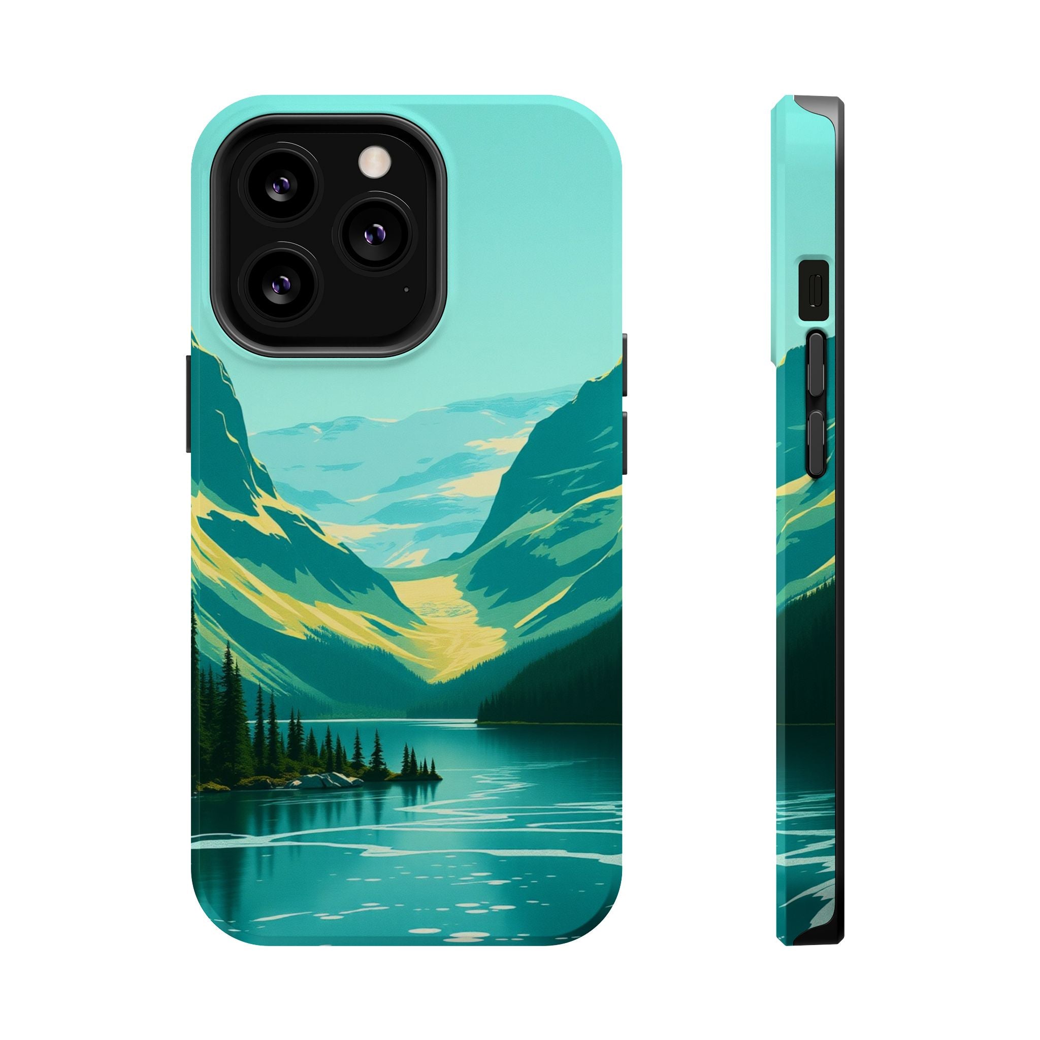 iPhone Radiant Glacier Lake Design Bold Modern Everyday Snap Case · iPhone Case