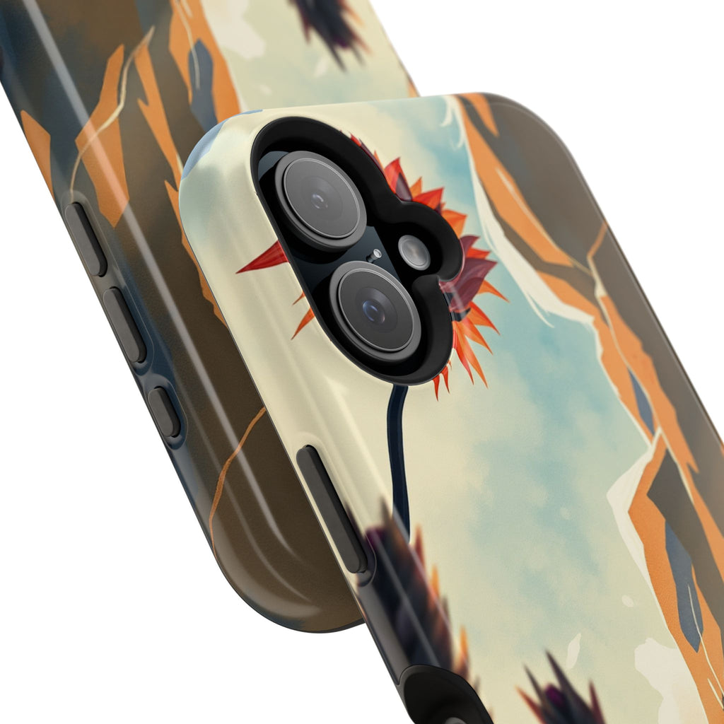 iPhone Bud Burst Vibrant Watercolor Artistic Everyday Cas Slim Snap Case · iPhon