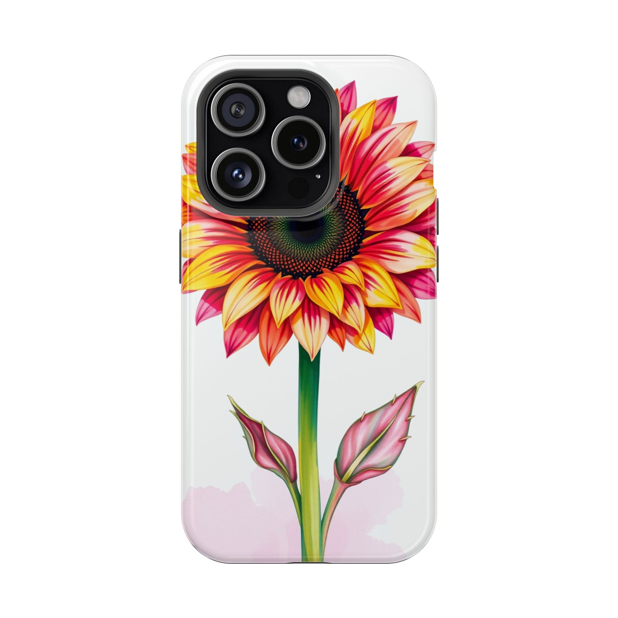 iPhone Sunflower Pop Vibrant Watercolor Slim Snap Case · iPhone Case