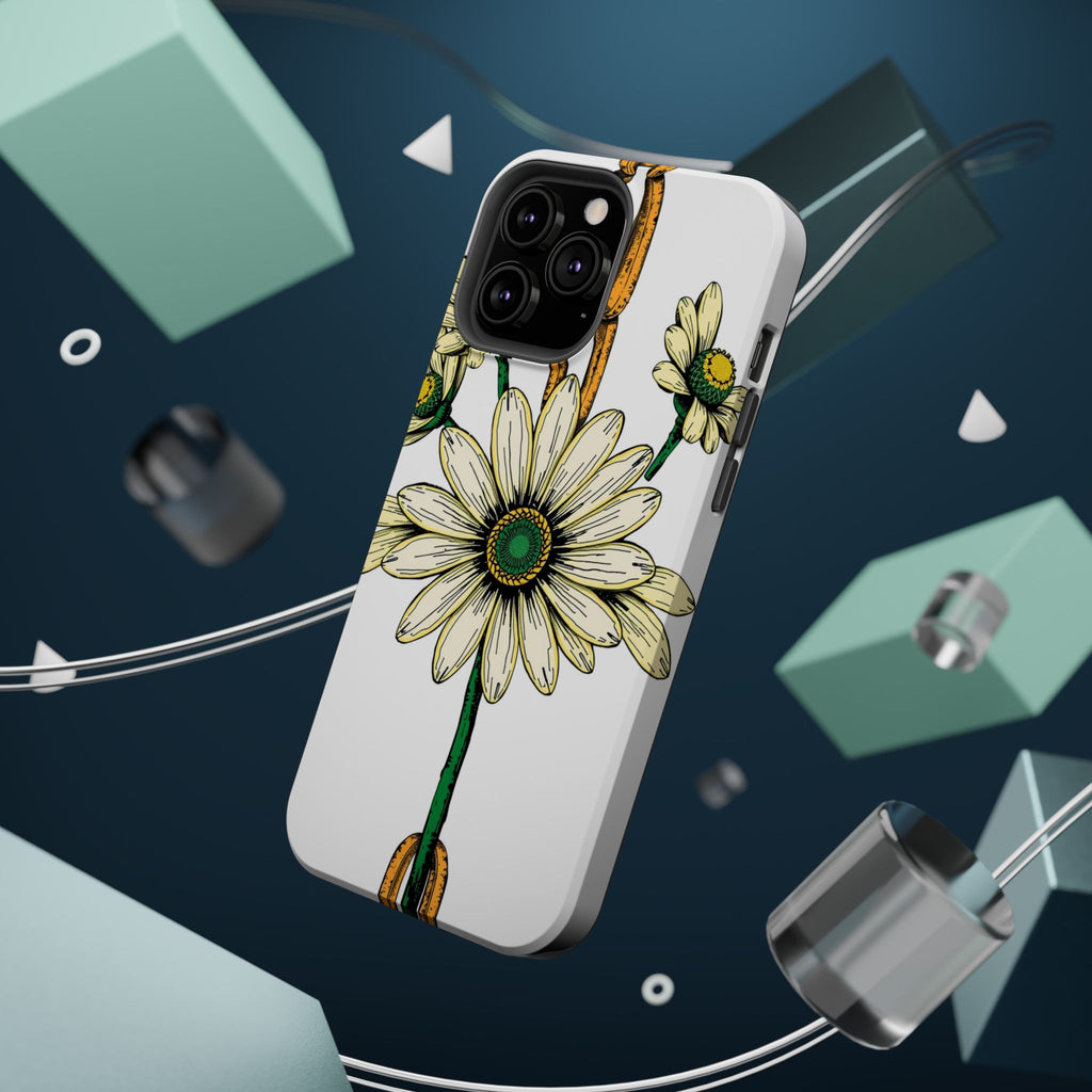 iPhone Daisy Chain Dark Gothic Ink Bold Modern Everyday Snap Case · iPhone Case