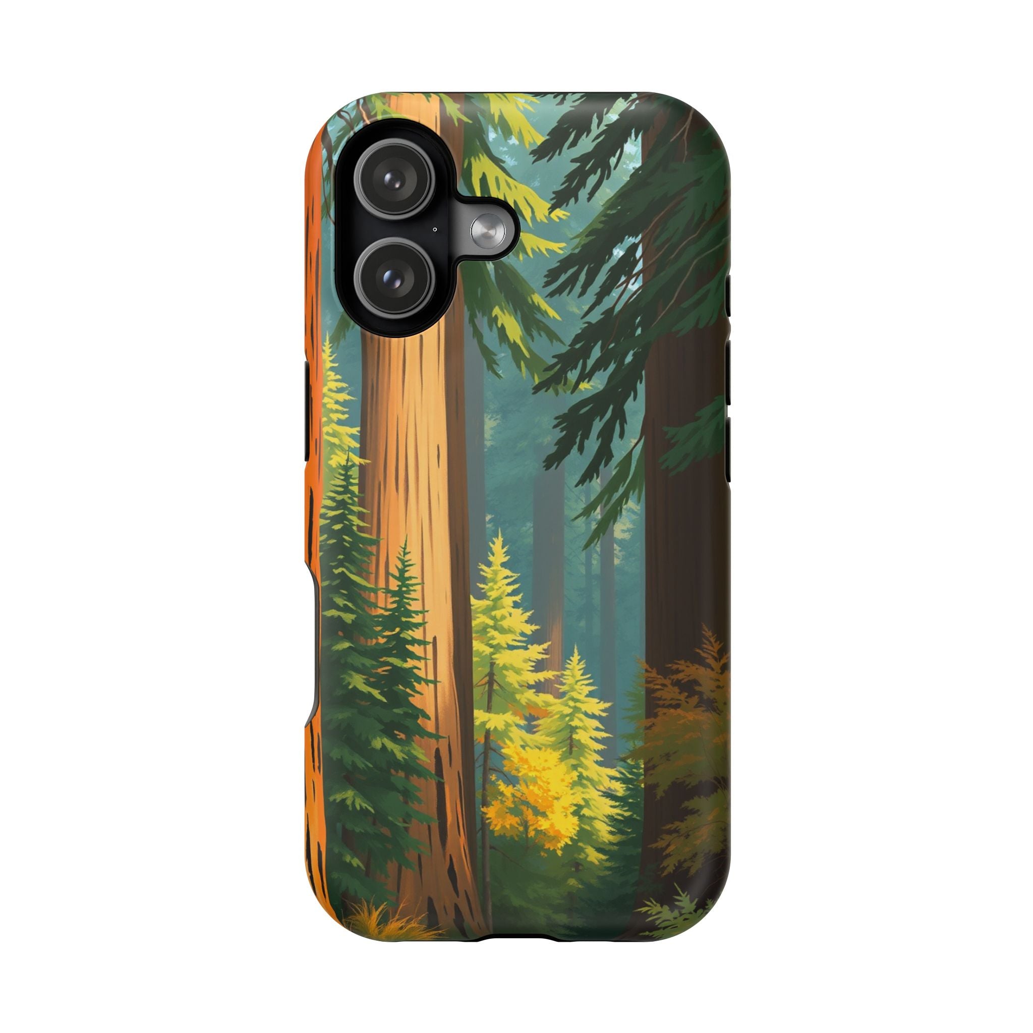 iPhone Redwood Forest Oil Painting Impressionist Clean iPhone Minimal · iPhone C