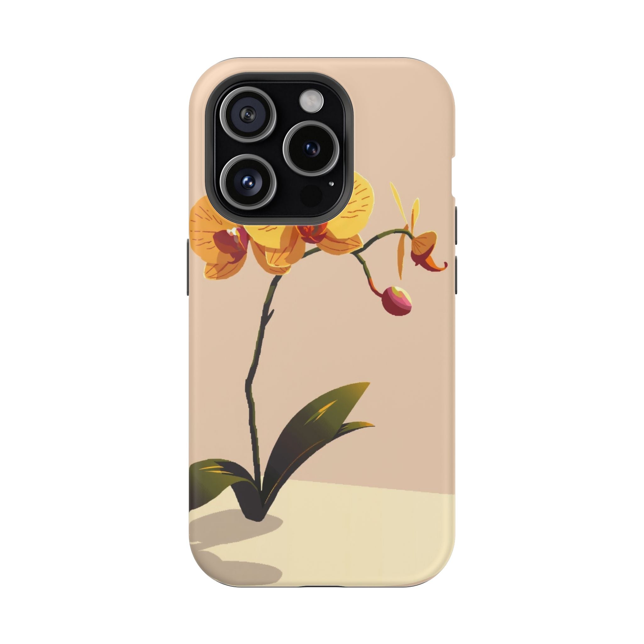 iPhone Orchid Study Pixel Art -Bit Bold Modern Everyday Snap Case · iPhone Case