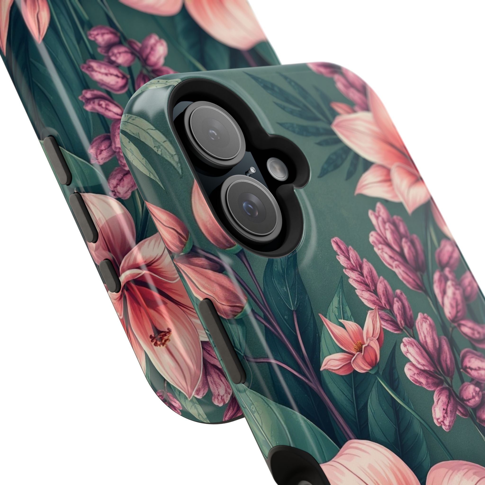 iPhone Mint And Blush Jungle Floral Slim Everyday Designer Case · iPhone Case