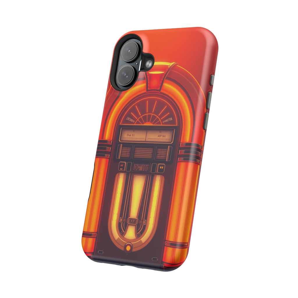 iPhone Jukebox Glow Neon Cyberpunk Bold Modern Everyday Snap Case · iPhone Case