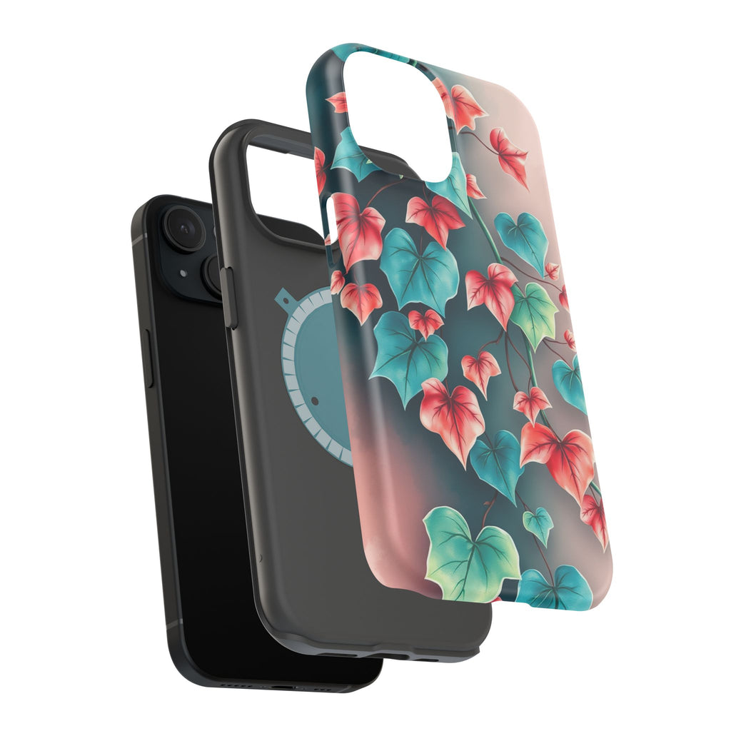 iPhone Art Nouveau Vine Teal And Coral Slim Snap Case · iPhone Case